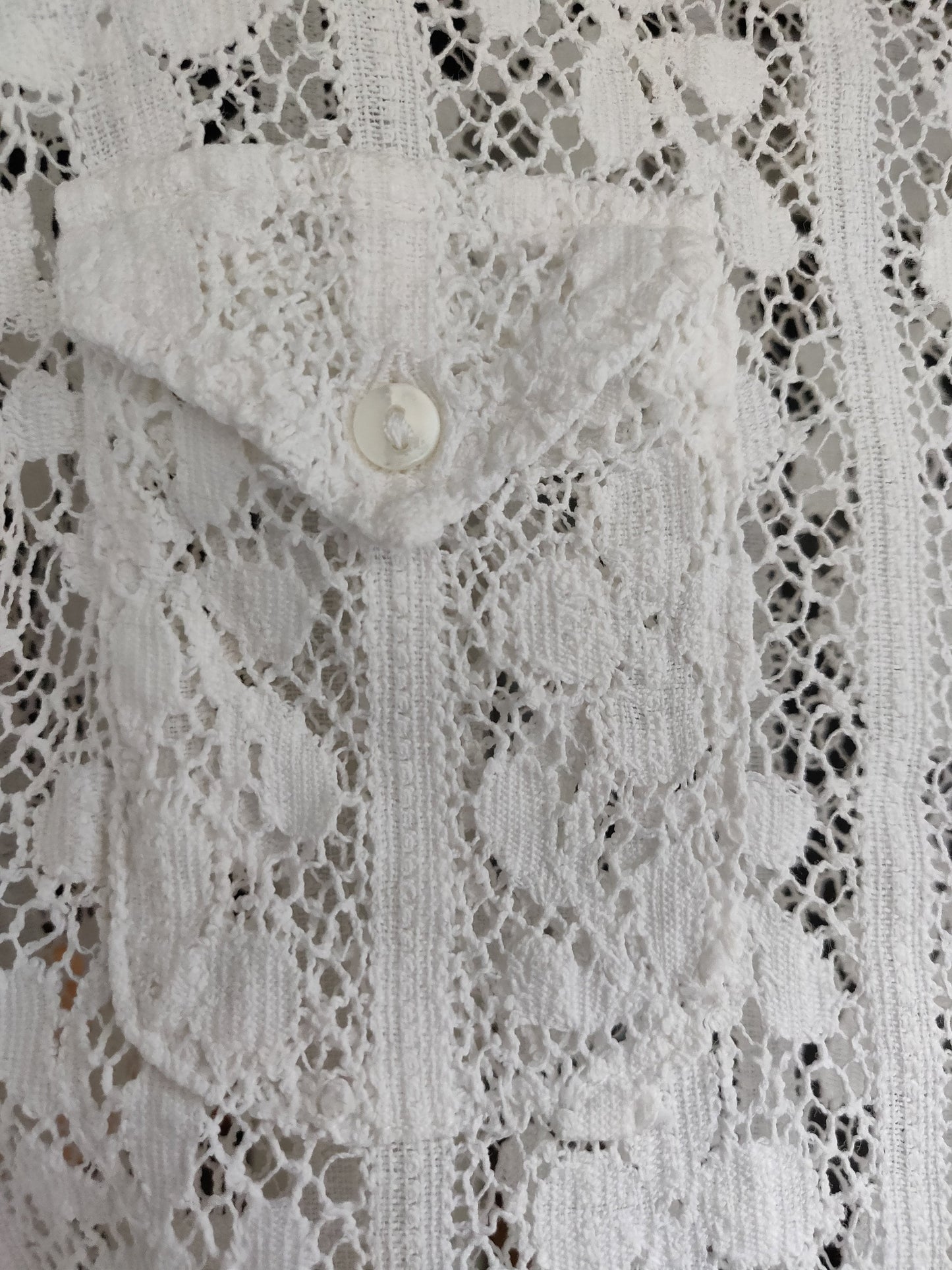 Rare 1960s Jean Cacharel Lace Blouse