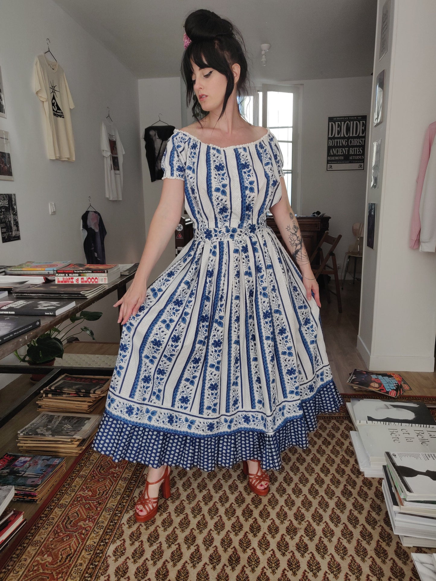 Rare Souleiado Set - Matching Top, Skirt and Stole