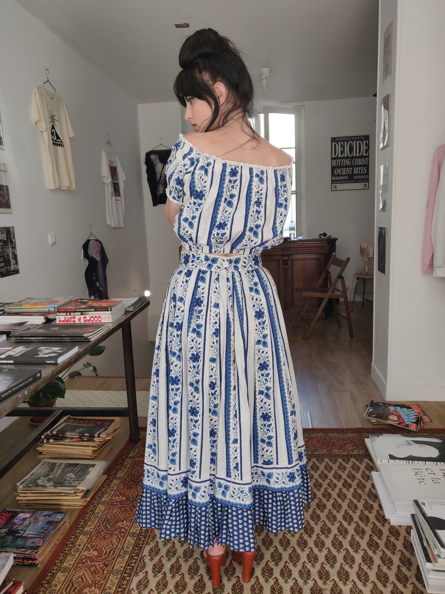 Rare Souleiado Set - Matching Top, Skirt and Stole