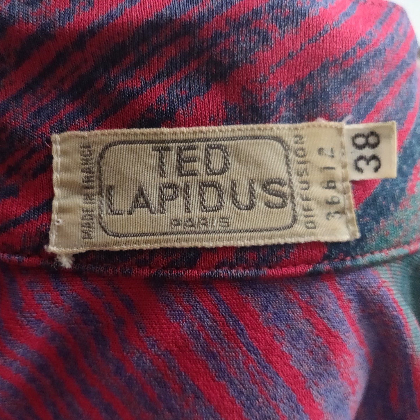 1970s Ted Lapidus Rainbow Dress - French Designer Piece
