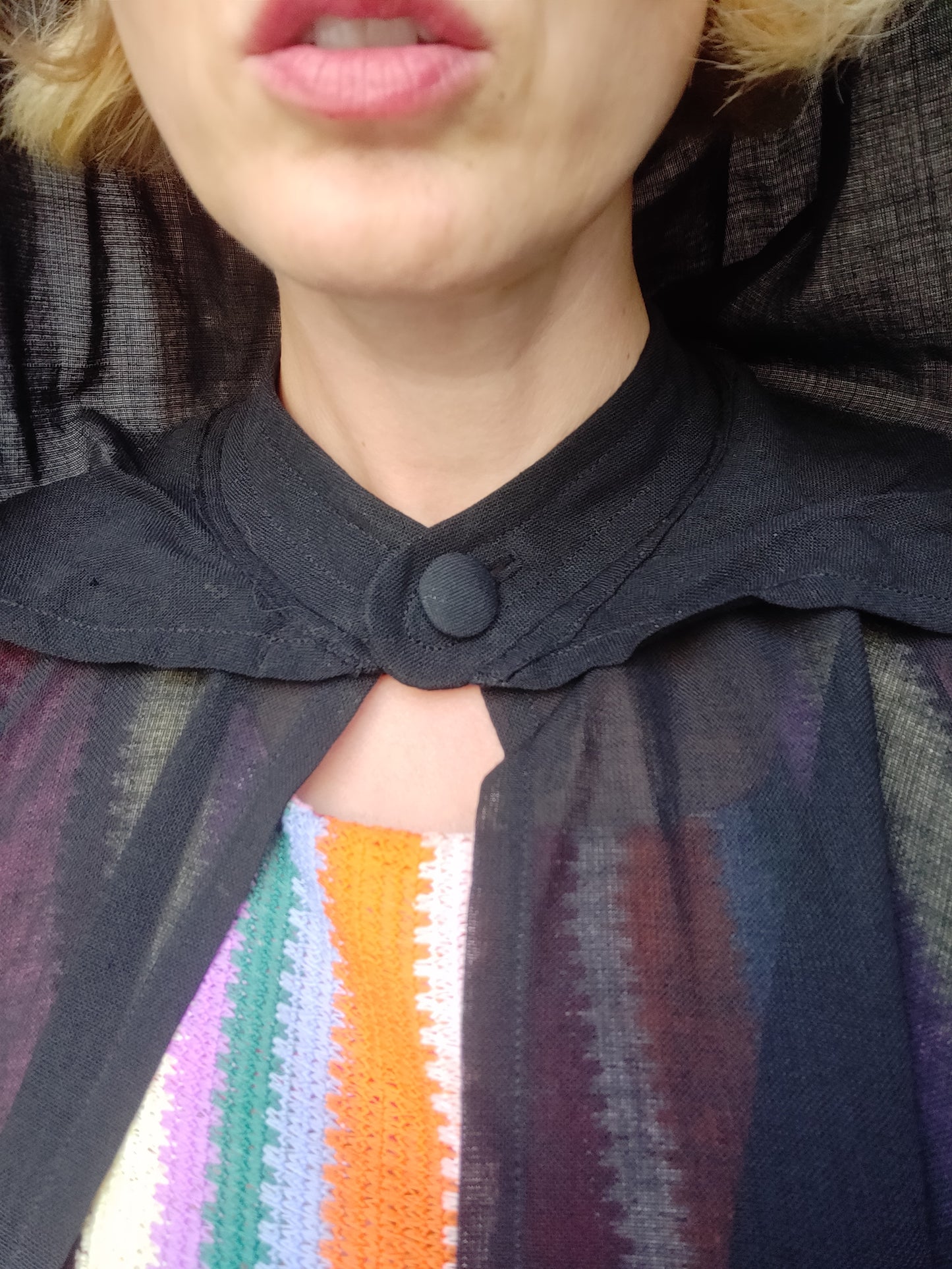 1970s Madame Grès Hooded Cape