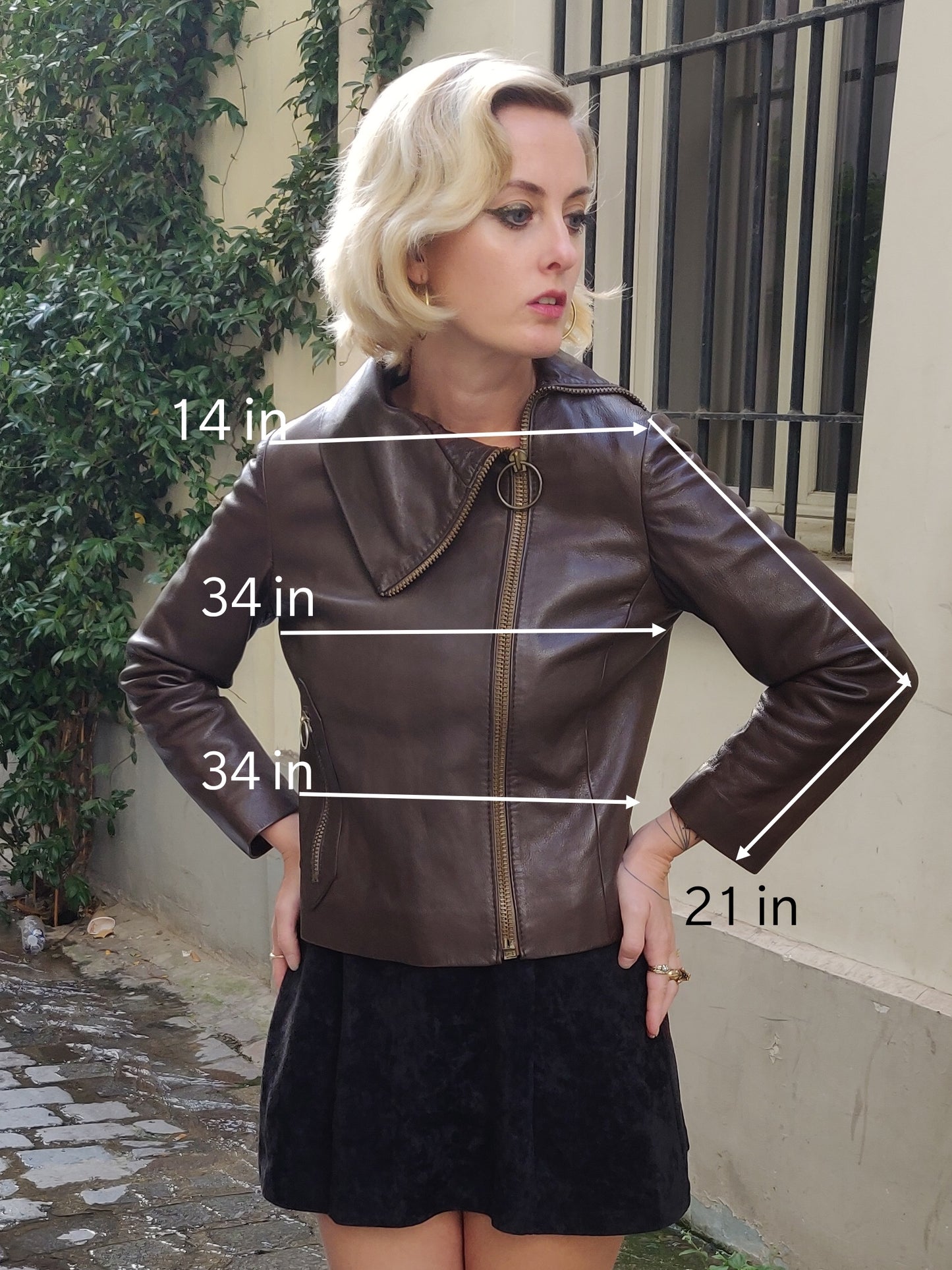 1960s Pierre Cardin Mod Leather Jacket