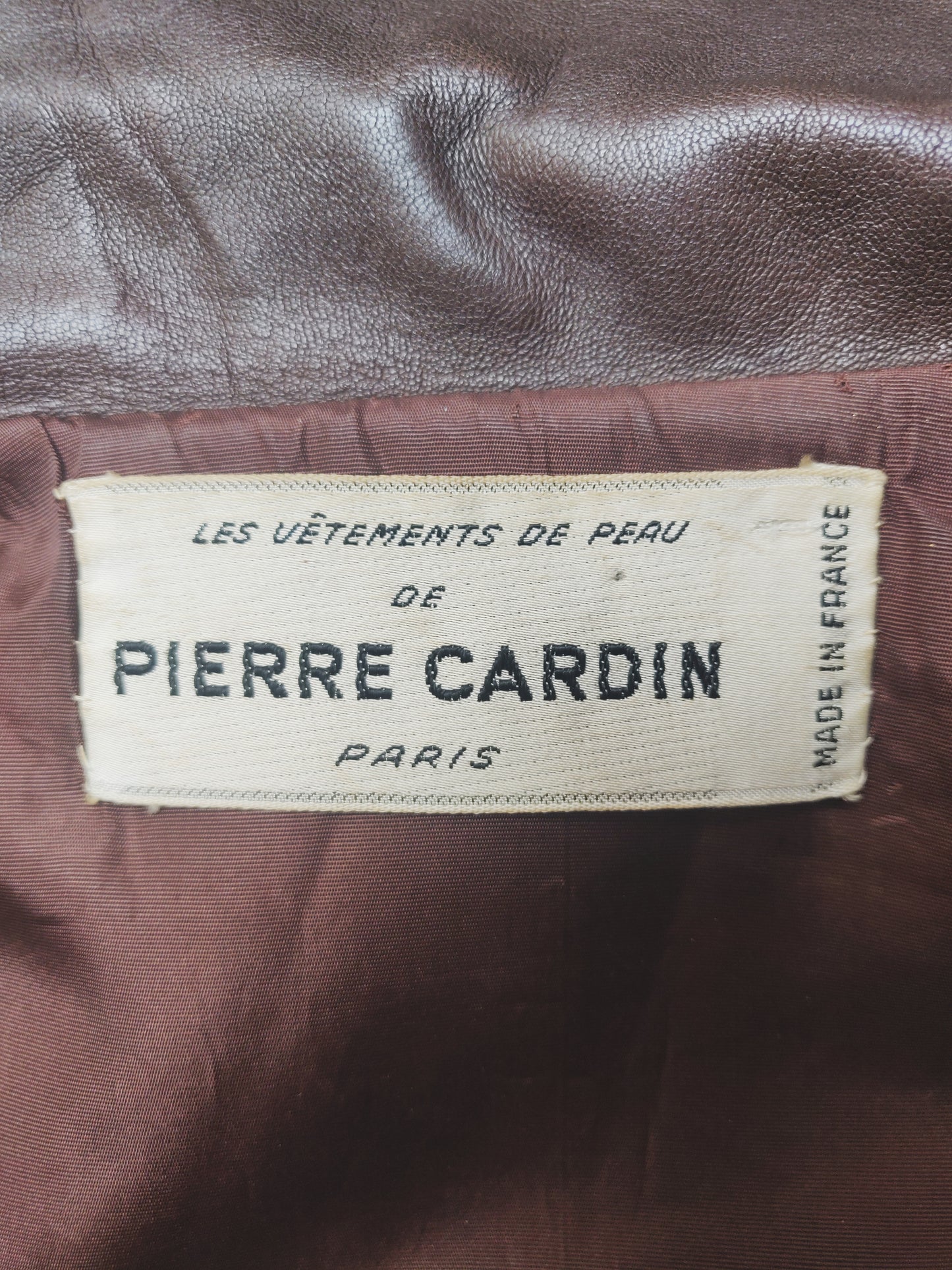 1960s Pierre Cardin Mod Leather Jacket