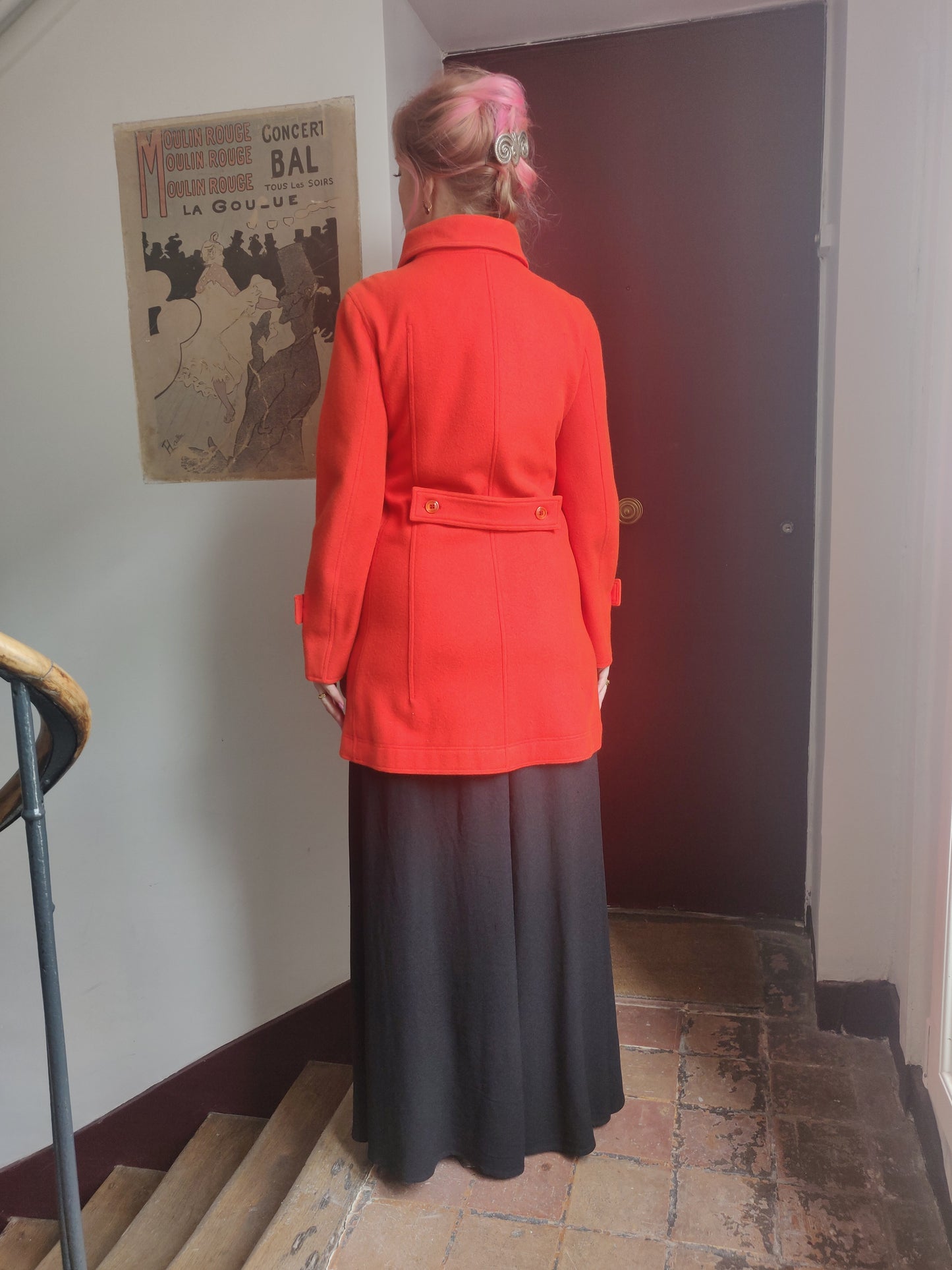 1960s/70s Vibrant Orange Courrèges Coat