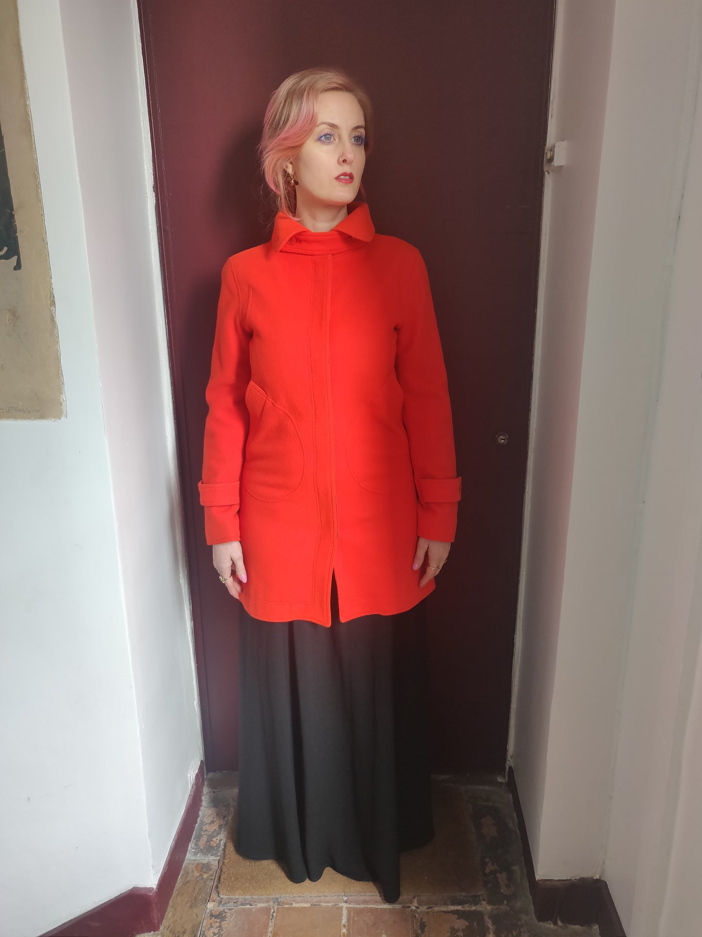 1960s/70s Vibrant Orange Courrèges Coat