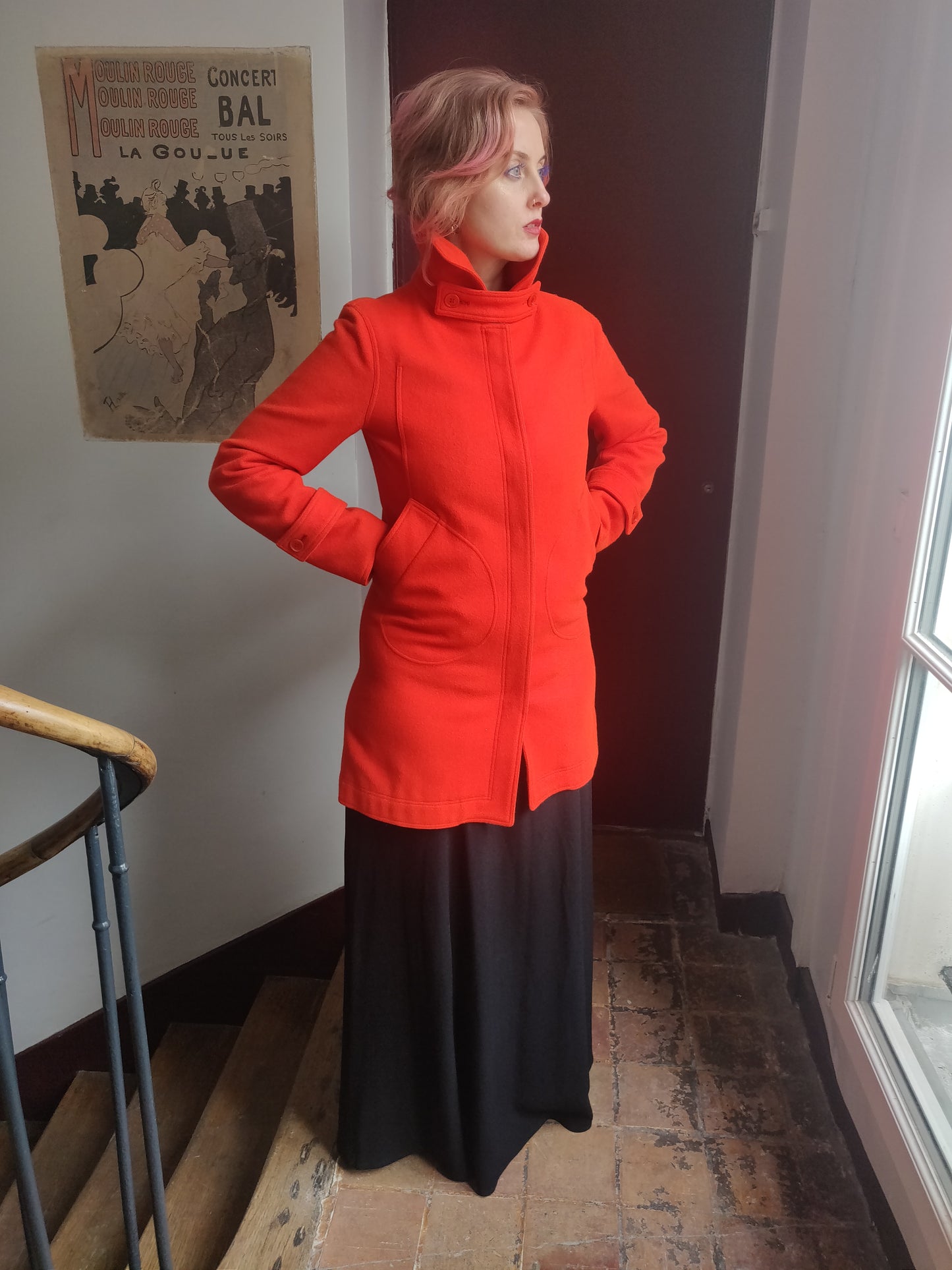 1960s/70s Vibrant Orange Courrèges Coat