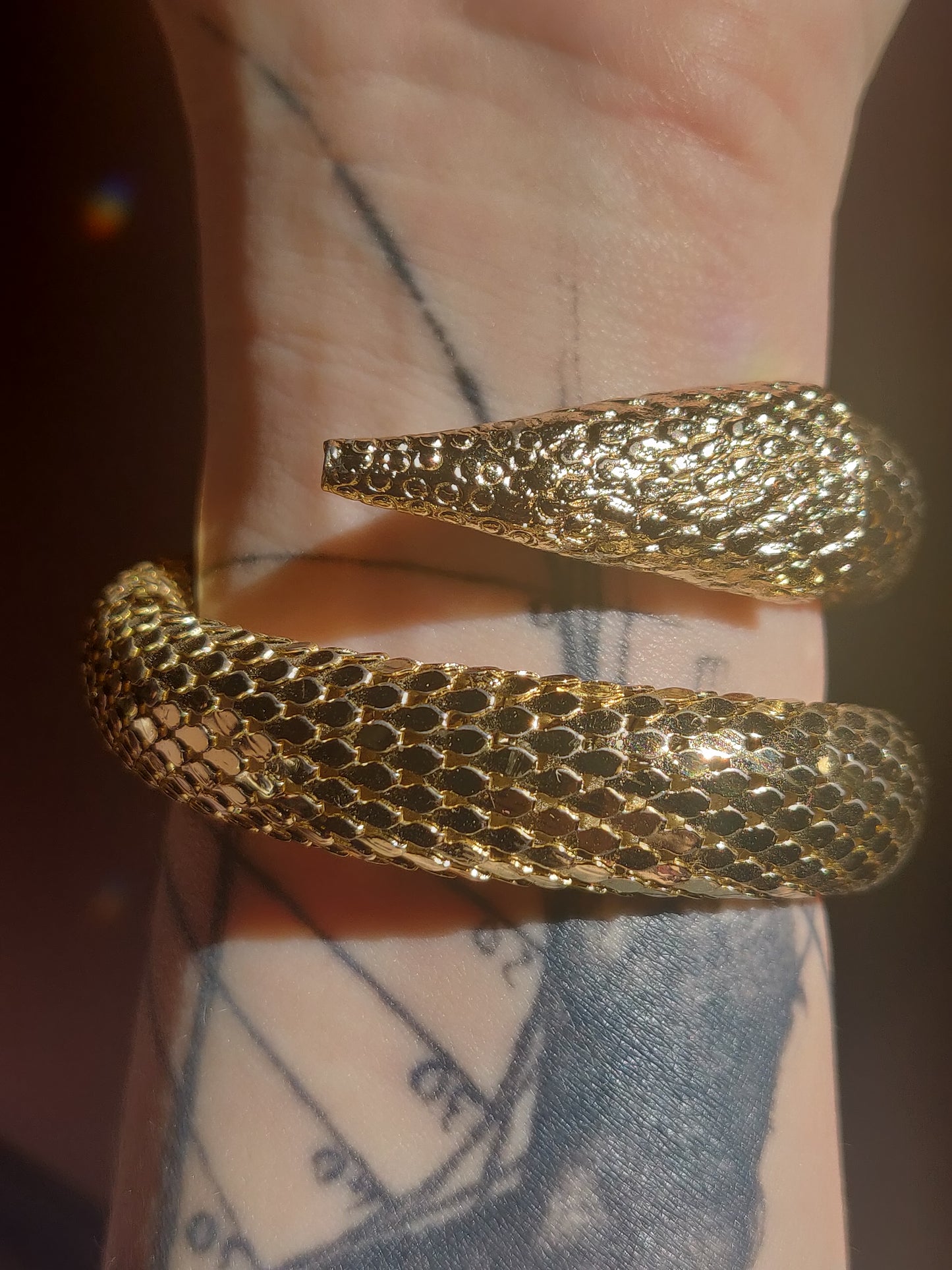 1960s Whiting & Davis Mesh Snake Bracelet