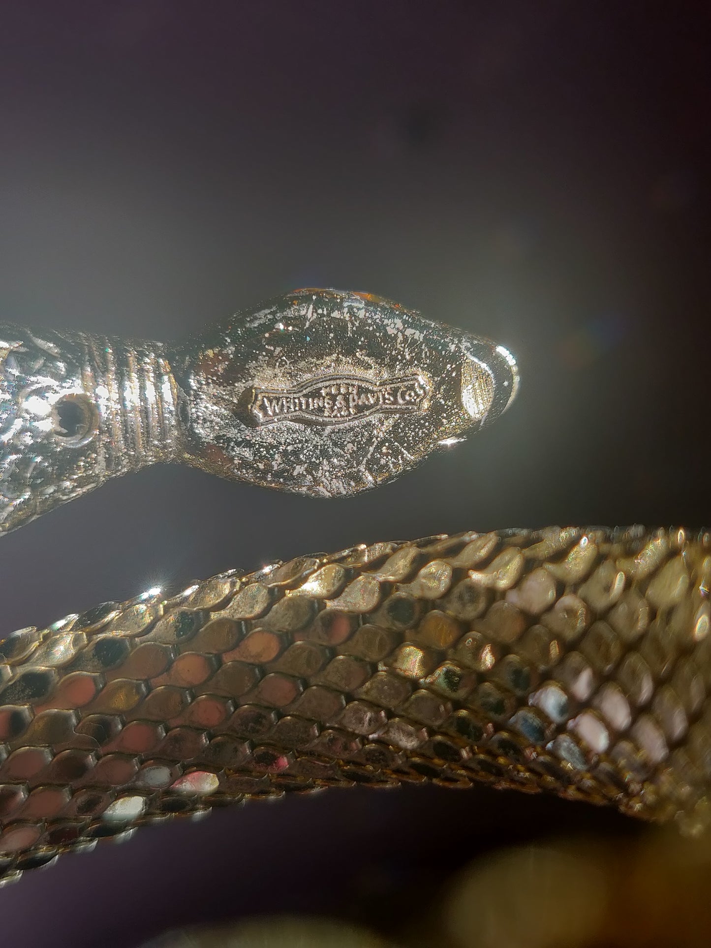 1960s Whiting & Davis Mesh Snake Bracelet