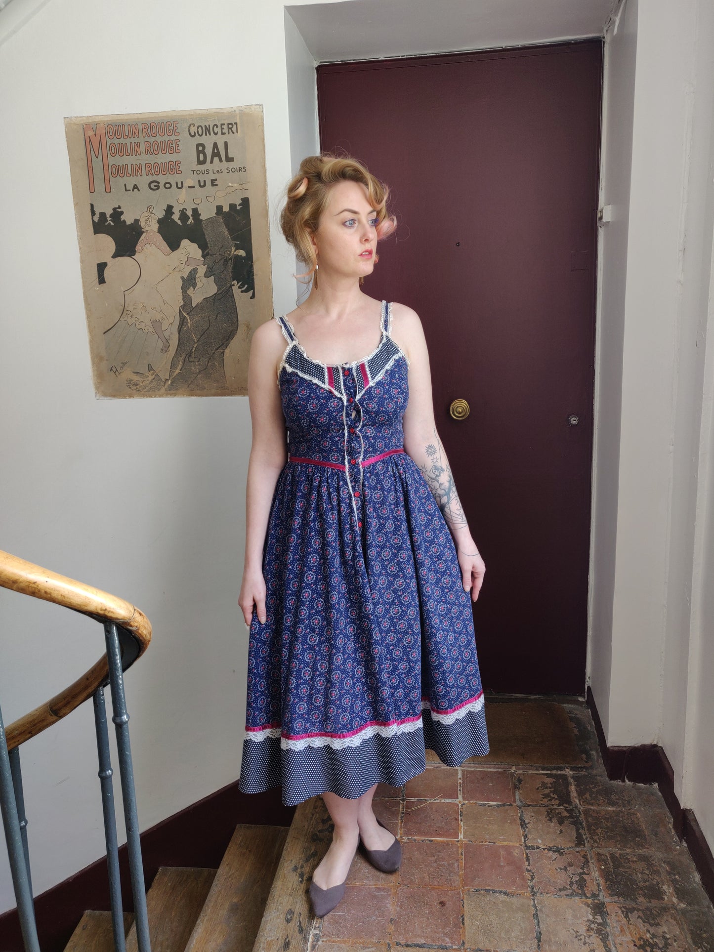 1970s Gunne Sax Sun Dress