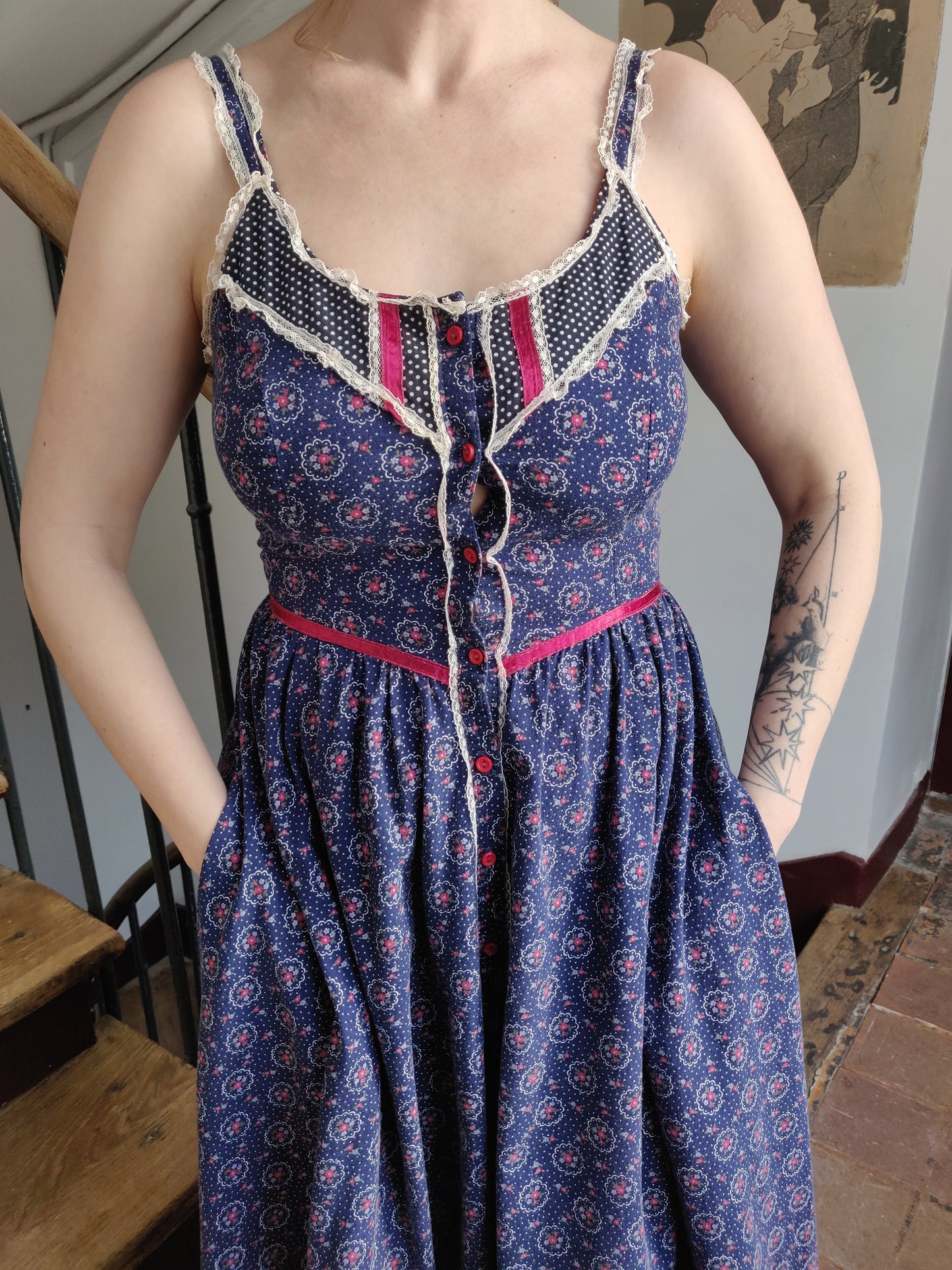 1970s Gunne Sax Sun Dress