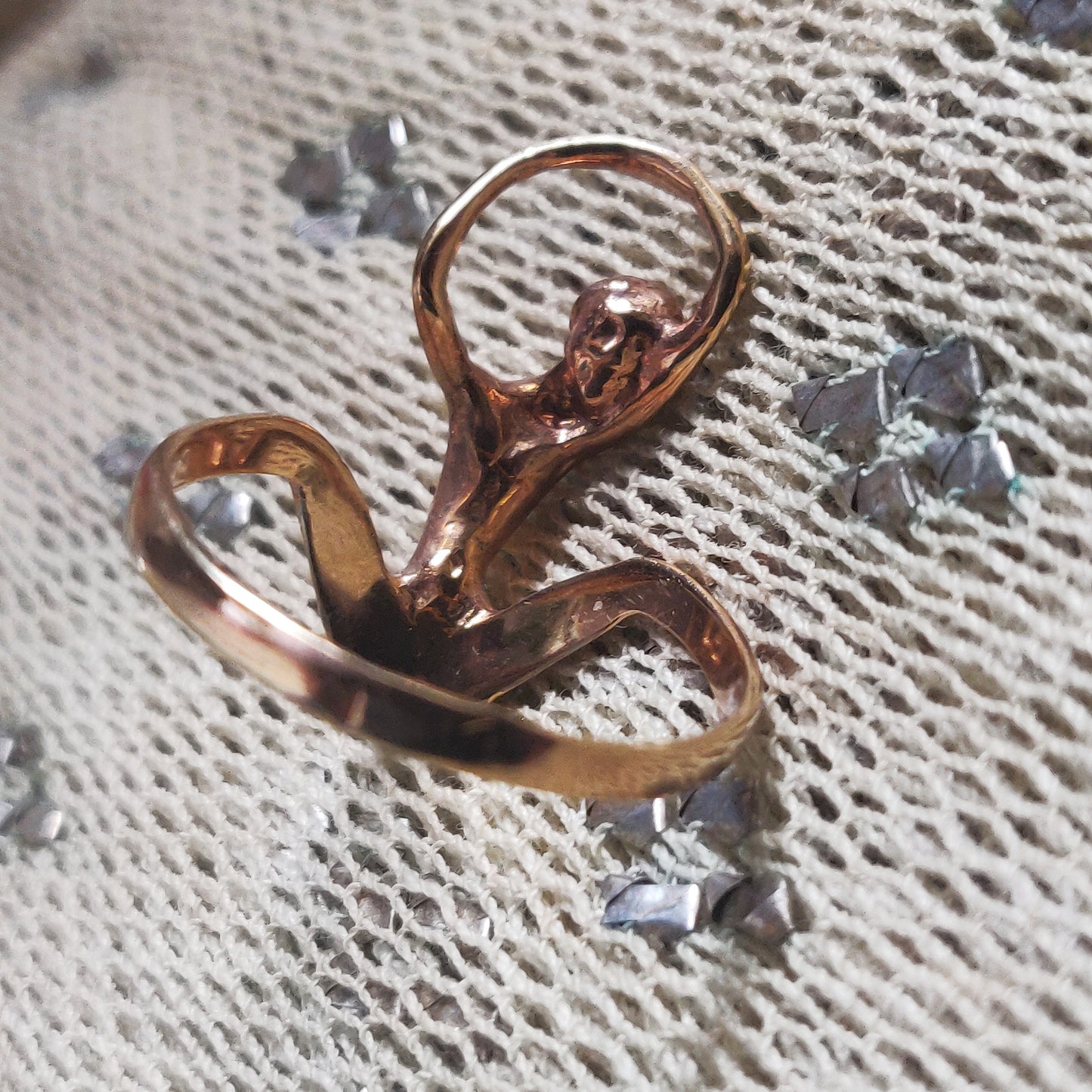 Graceful Nude Dancer Ring - Charles Jourdan / Julian Snelling Style