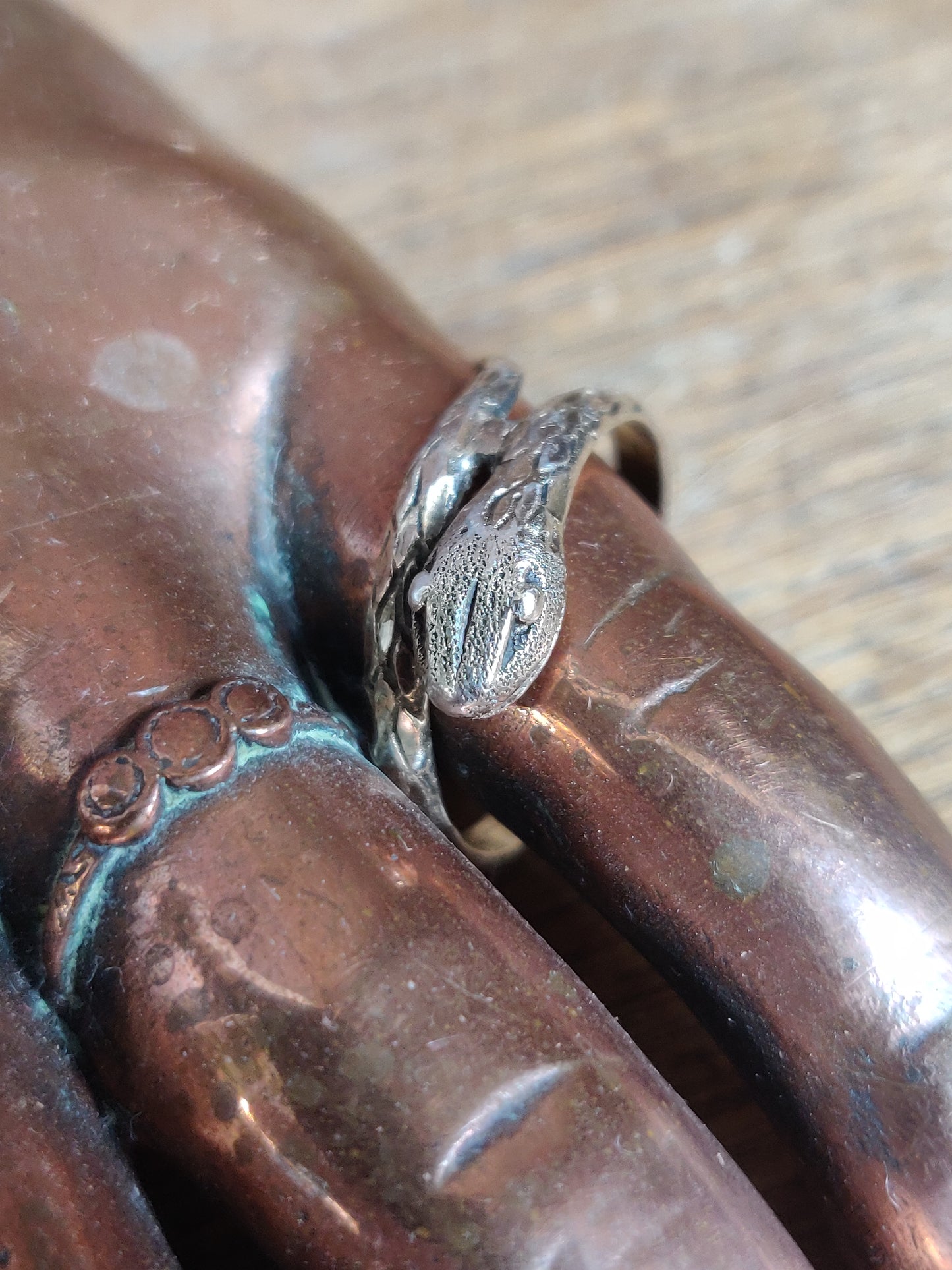 Vintage Victorian-inspired Snake Ring