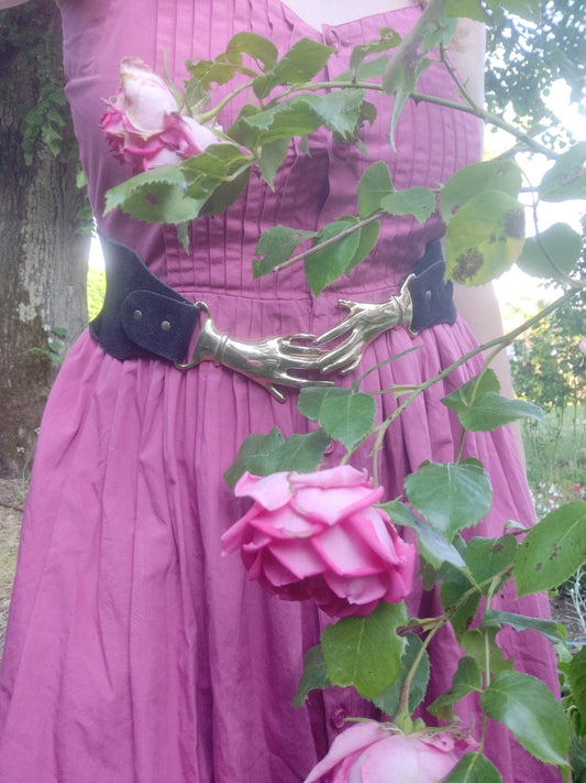 Victorian Revival Clasping Hands Belt