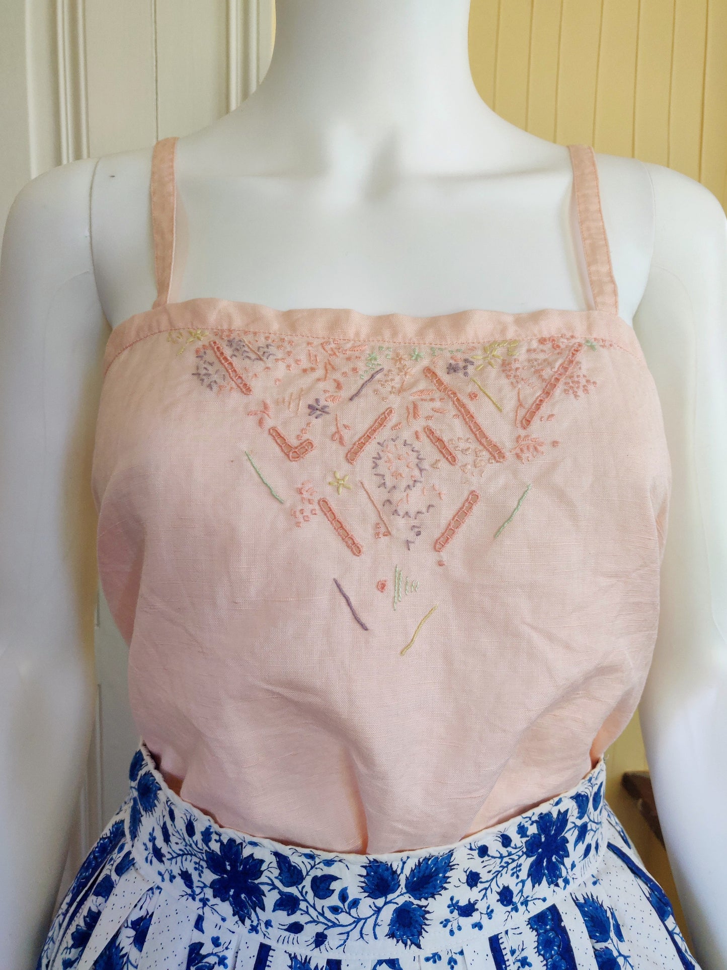 1970s Emmanuelle Khanh Embroidered Top