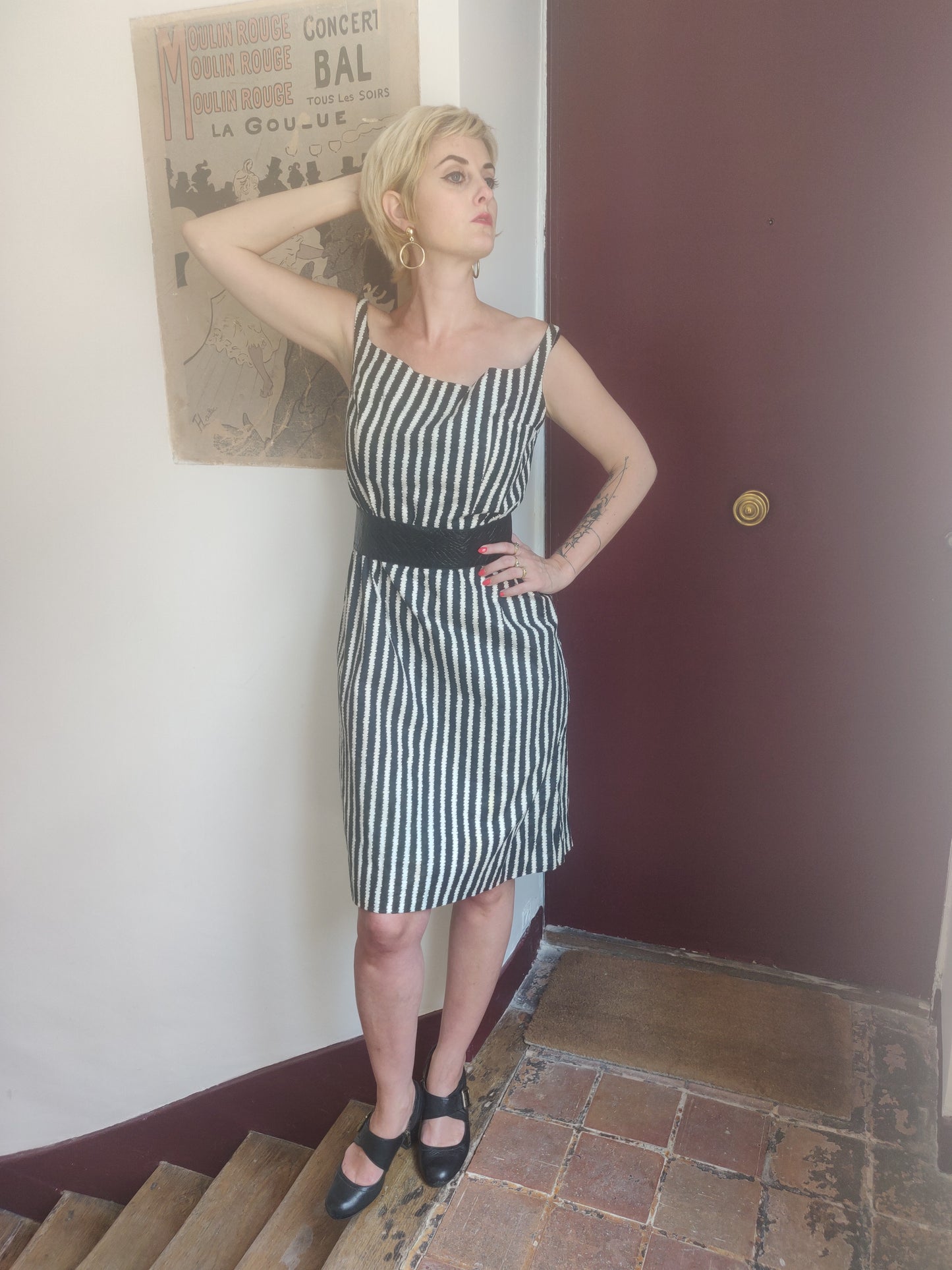 Late 50s / Early 60s French Bad Girl Wiggle Dress