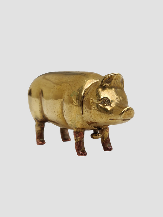1920s Parisian Piggy Lipstick Case