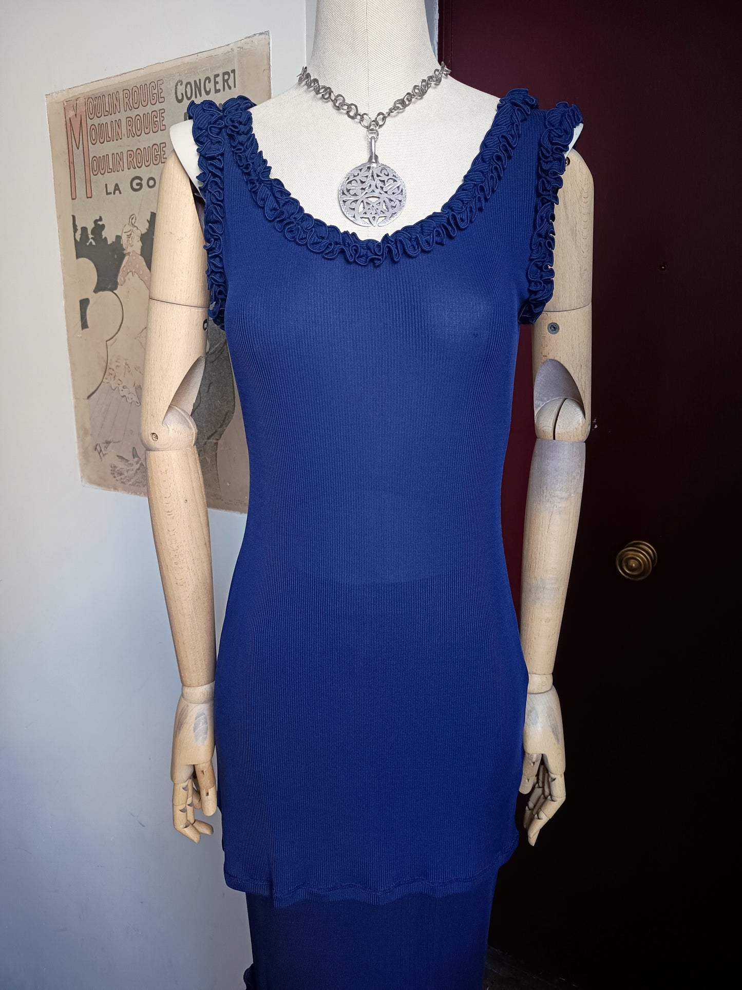 1990s Chantal Thomass Silk Top and Skirt