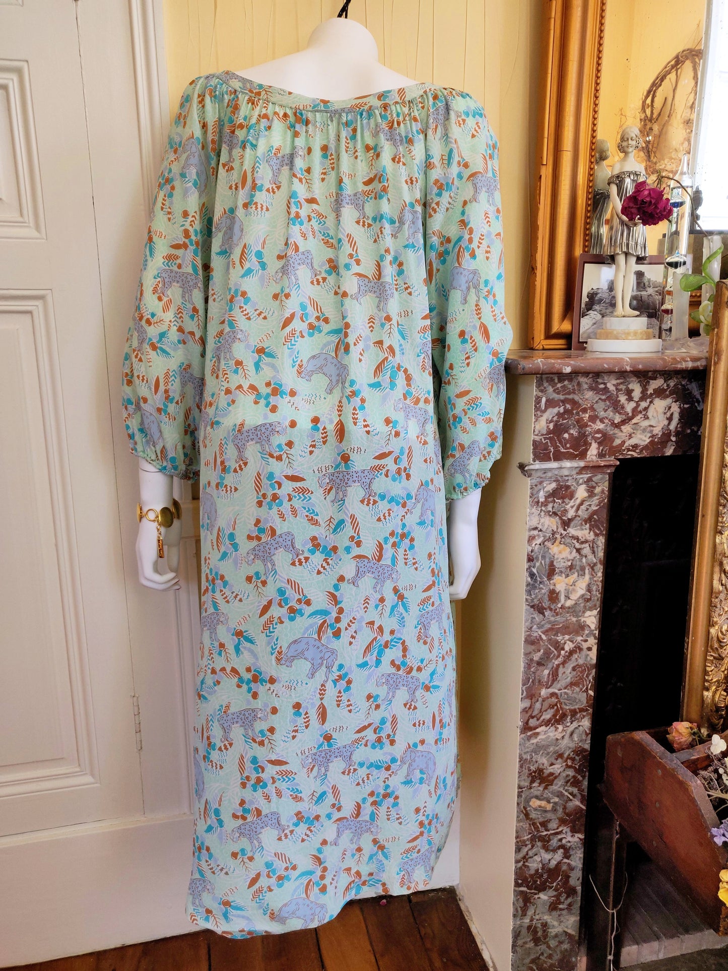 Guy Laroche Silk Print Dress