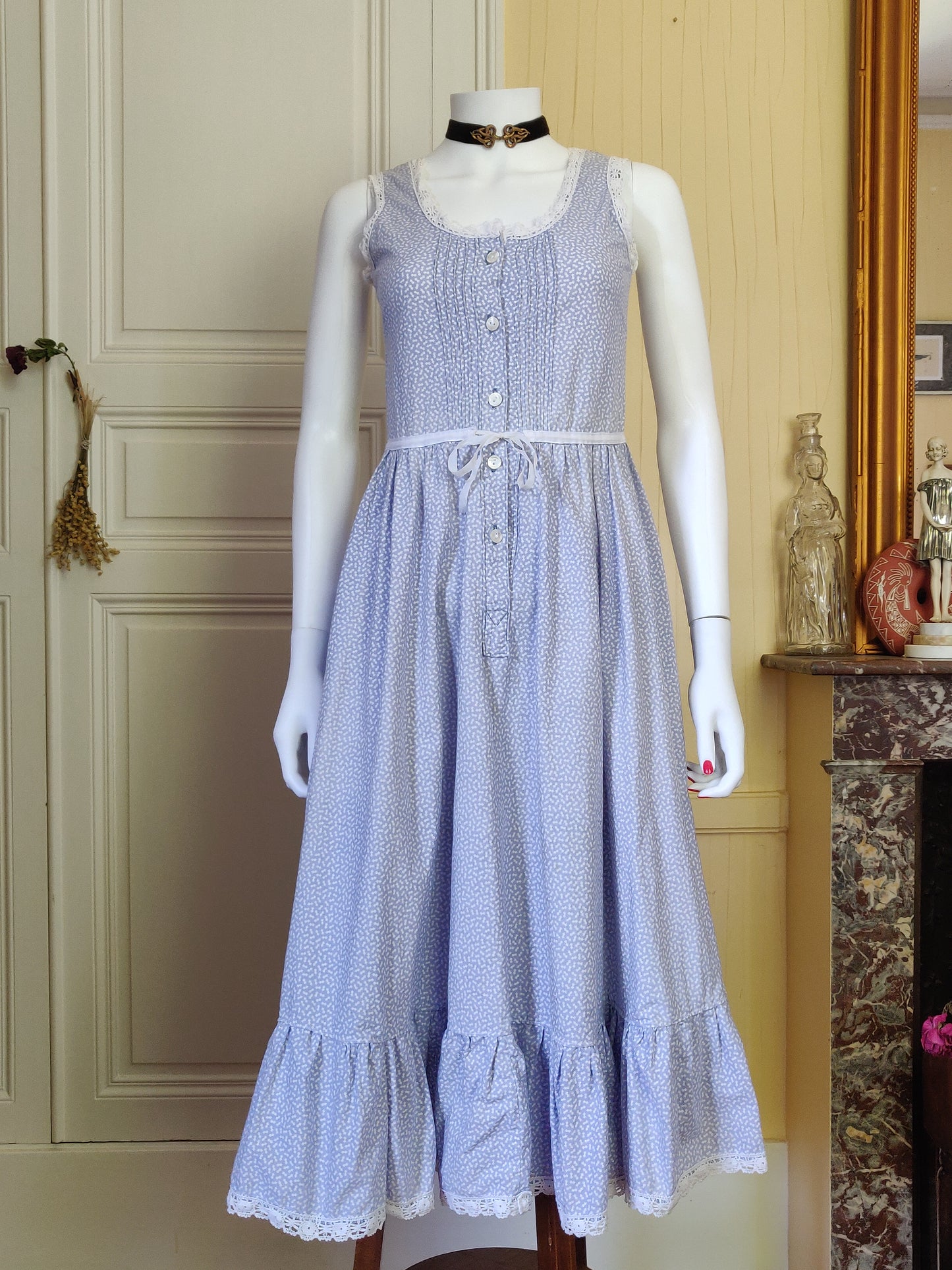 1970s Laura Ashley Sun Dress