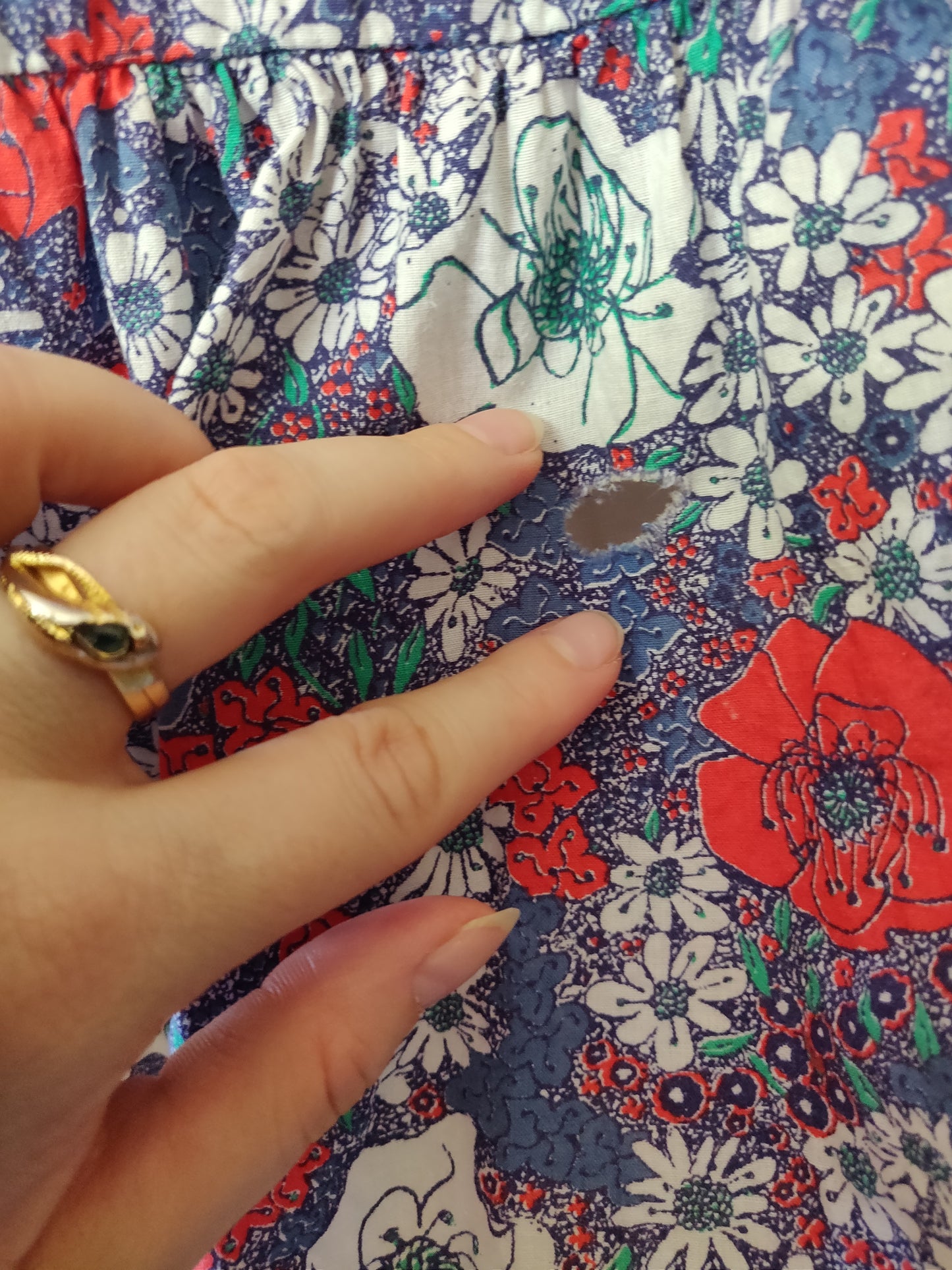 1970s Laura Ashley Ruffle Sleeves Dress