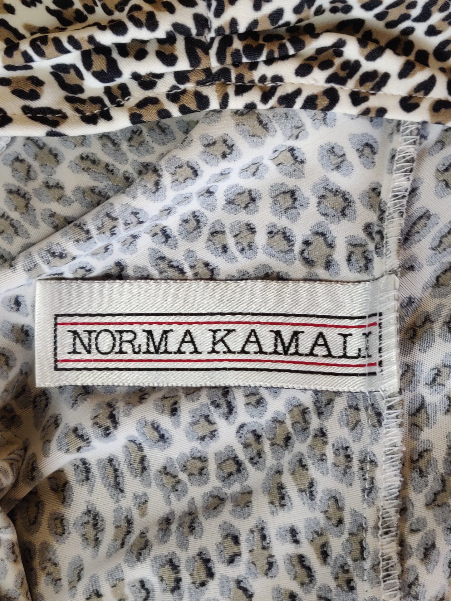 1980s Norma Kamali Leopard Dress