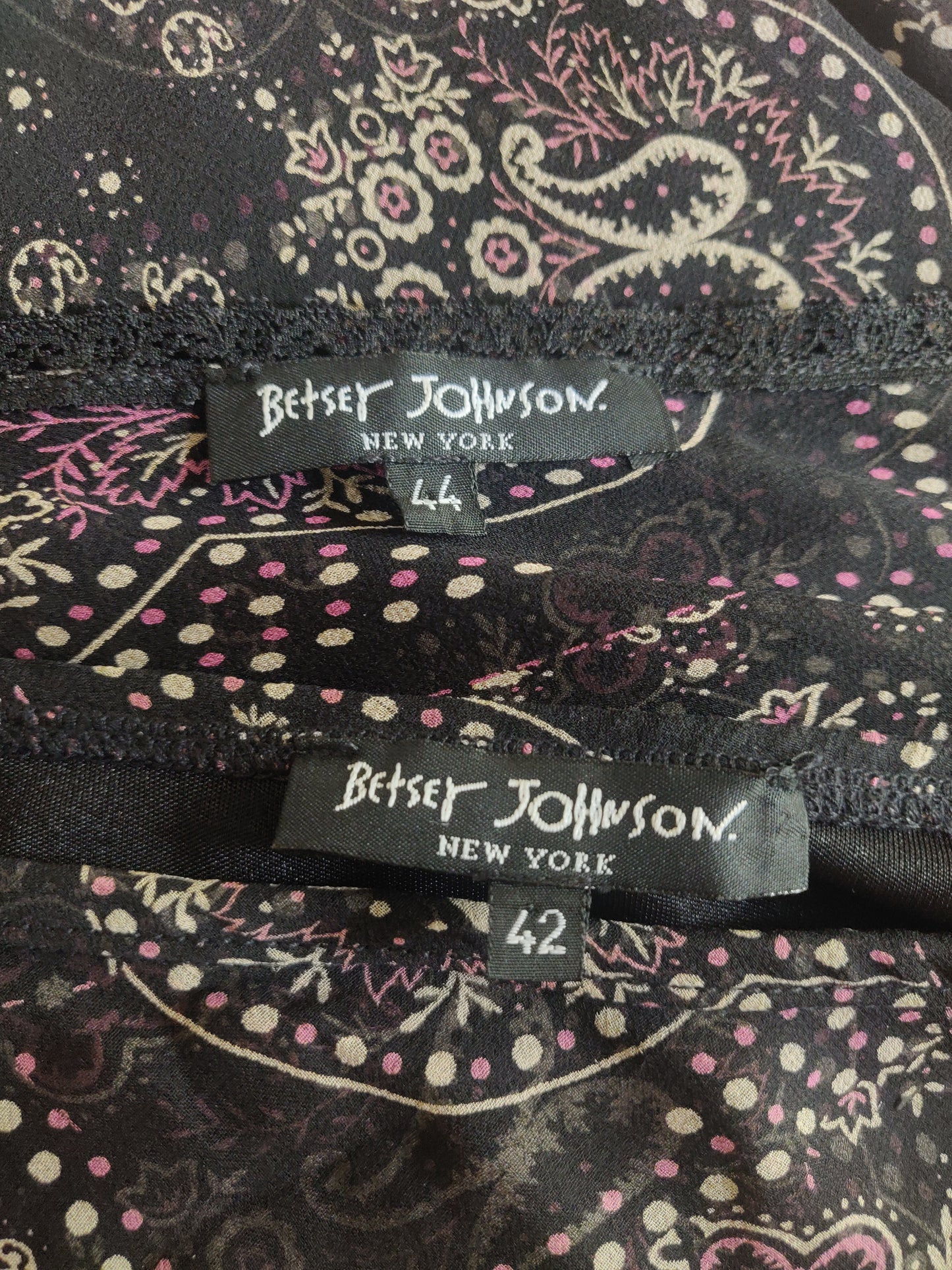1990s Betsey Johnson Silk Two-piece Set