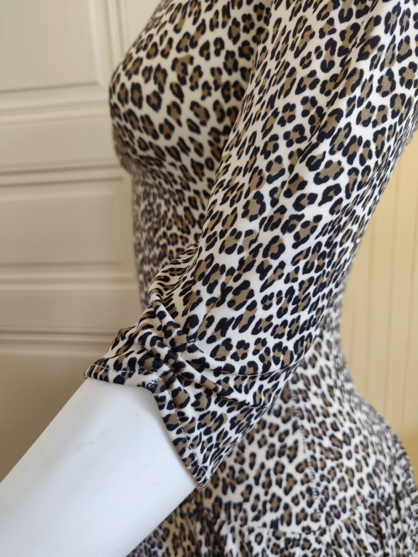 1980s Norma Kamali Leopard Dress