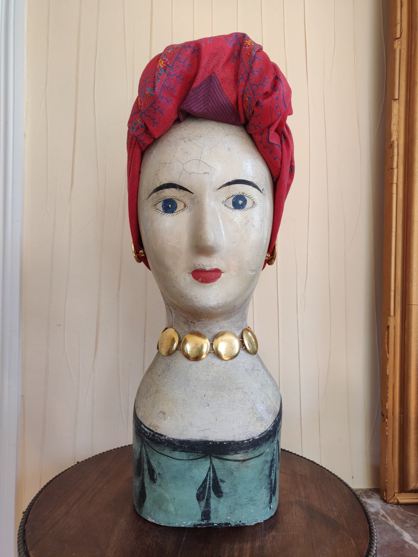 Exceptional 1970s Souleiado Dress and Scarf