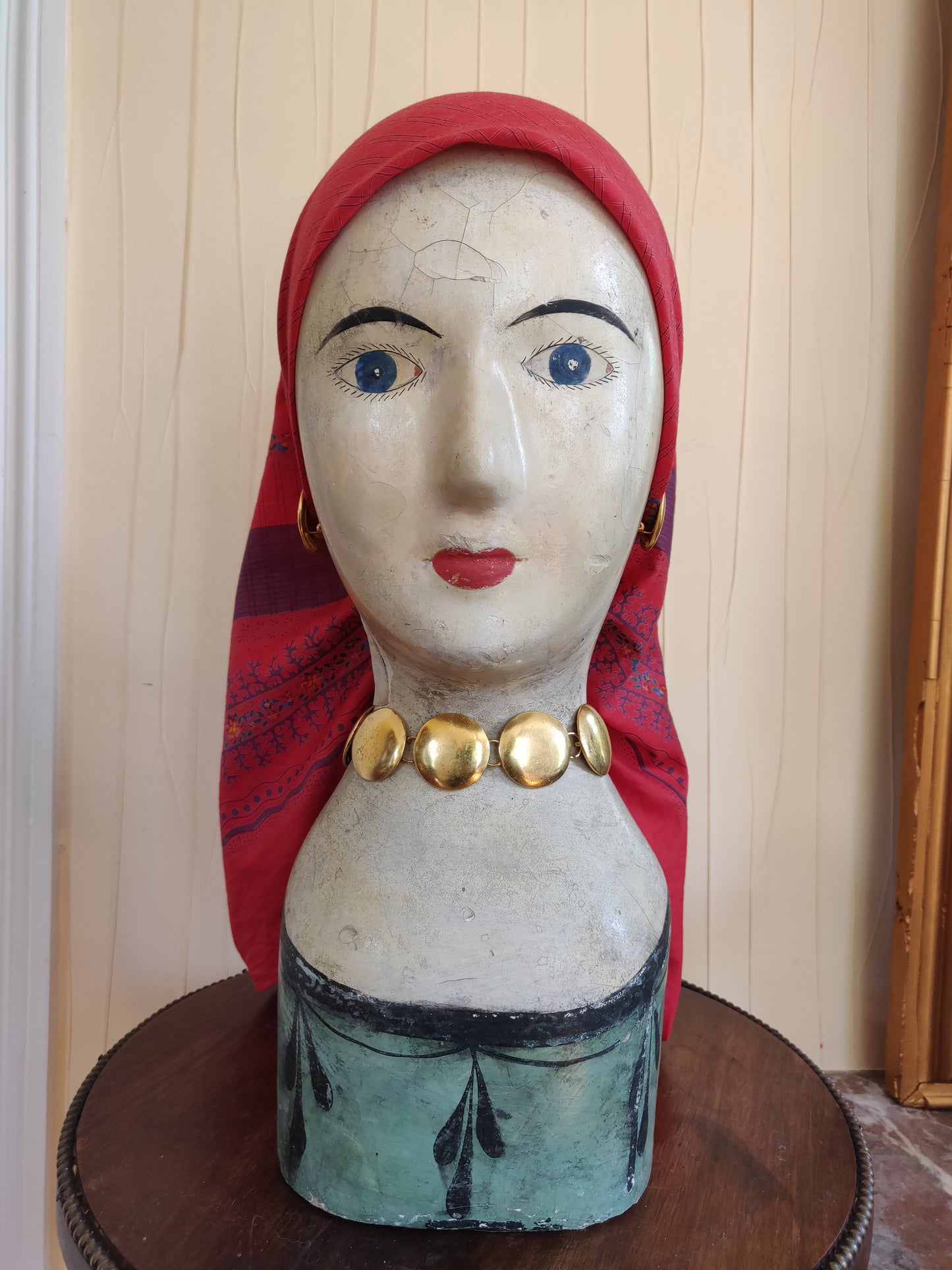 Exceptional 1970s Souleiado Dress and Scarf