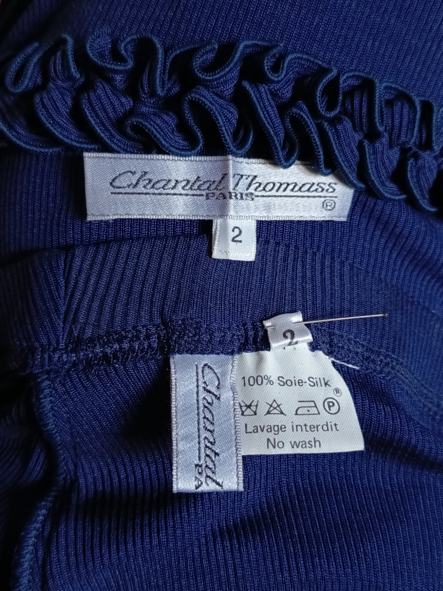 1990s Chantal Thomass Silk Top and Skirt