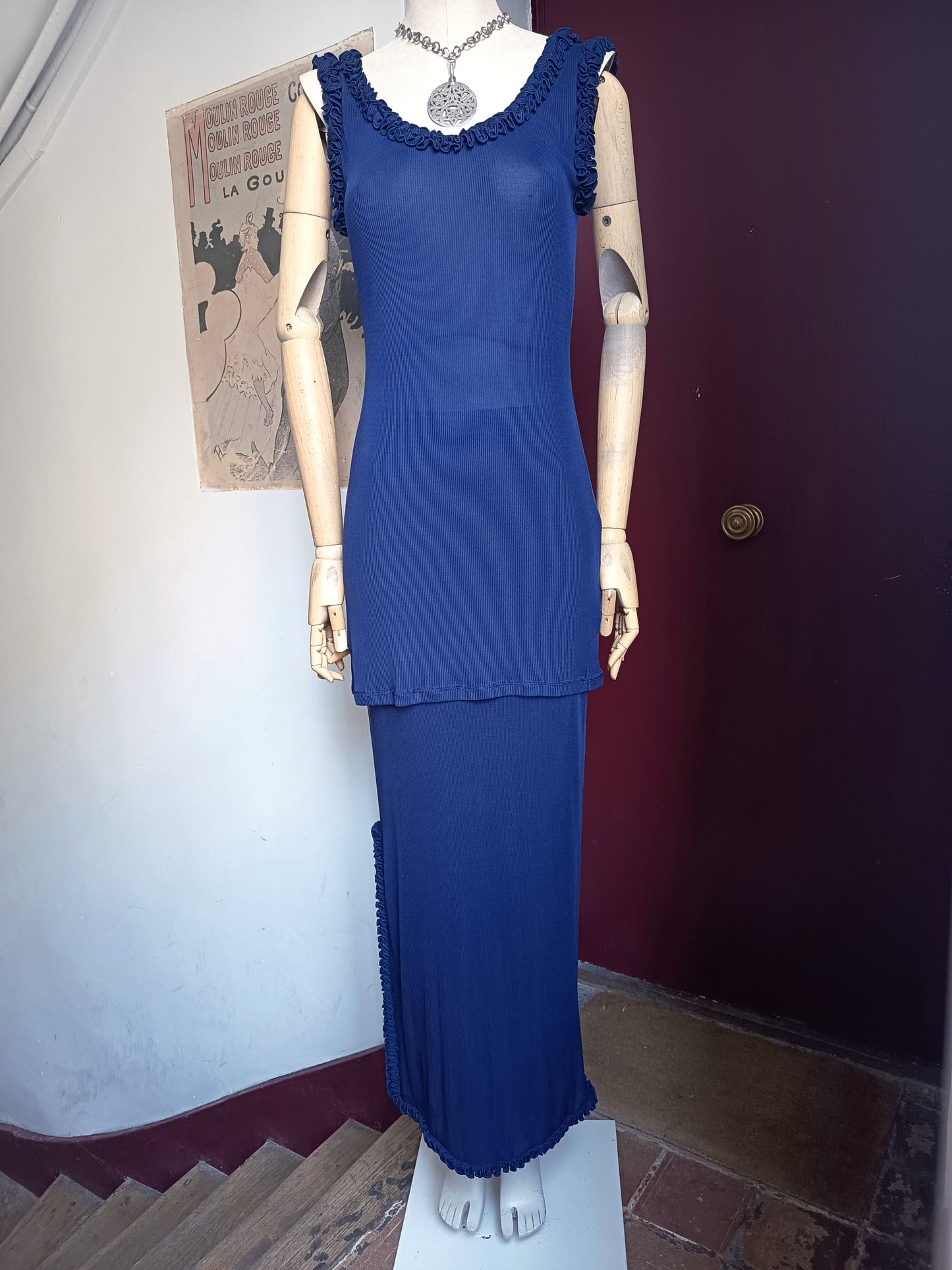 1990s Chantal Thomass Silk Top and Skirt