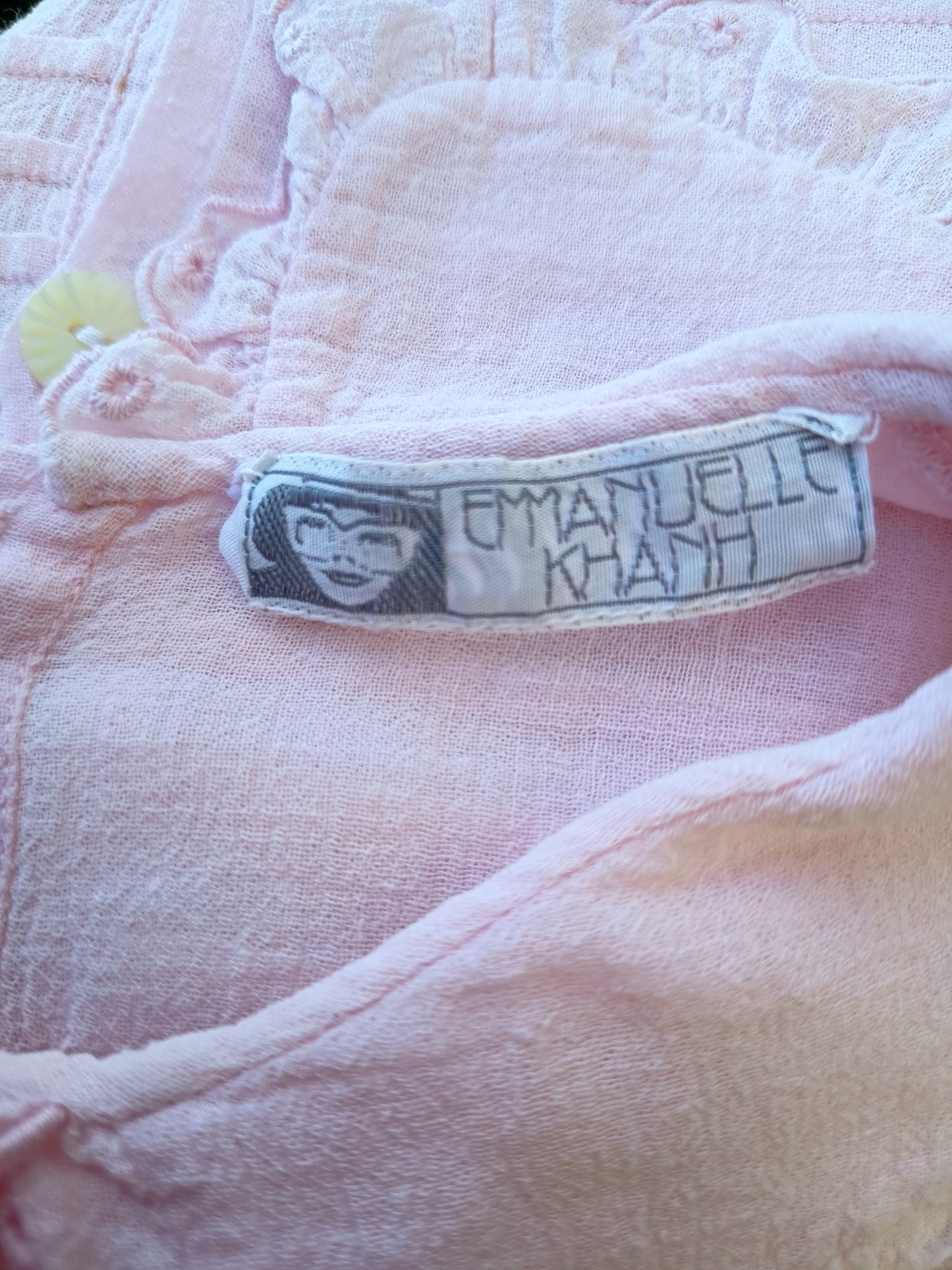 The Sweetest 1970s Emmanuelle Khanh Cotton Gauze Set