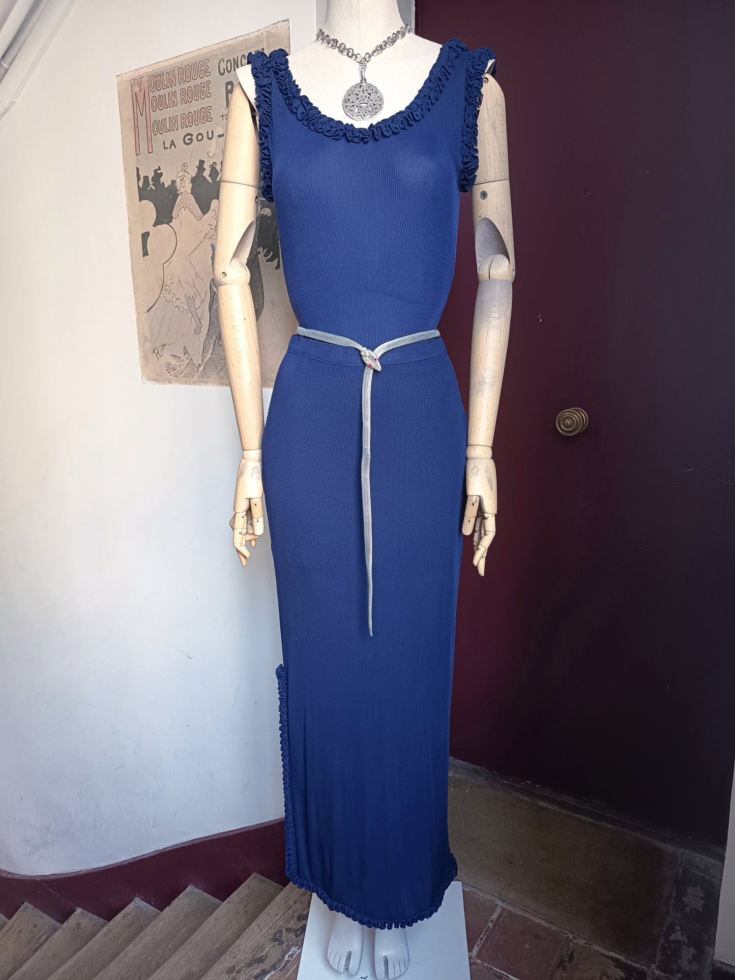 1990s Chantal Thomass Silk Top and Skirt