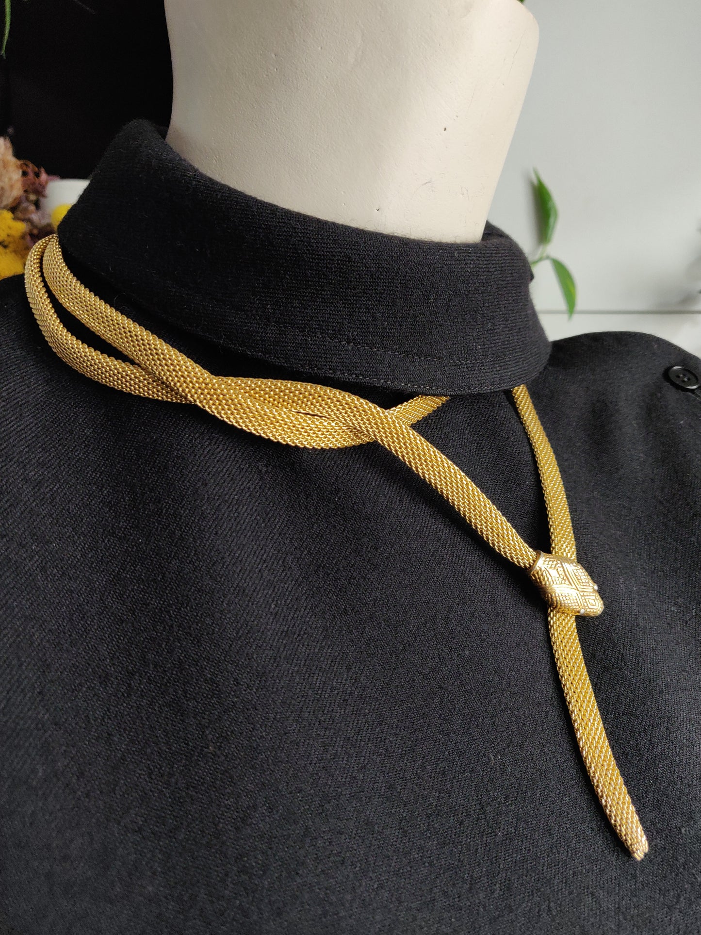 1970s / 80s Mesh Snake Belt - large head