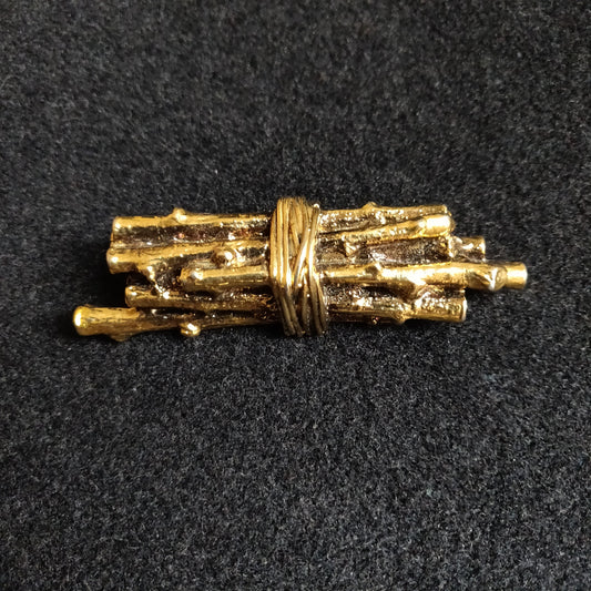 Witchy Gold-tone Brooch