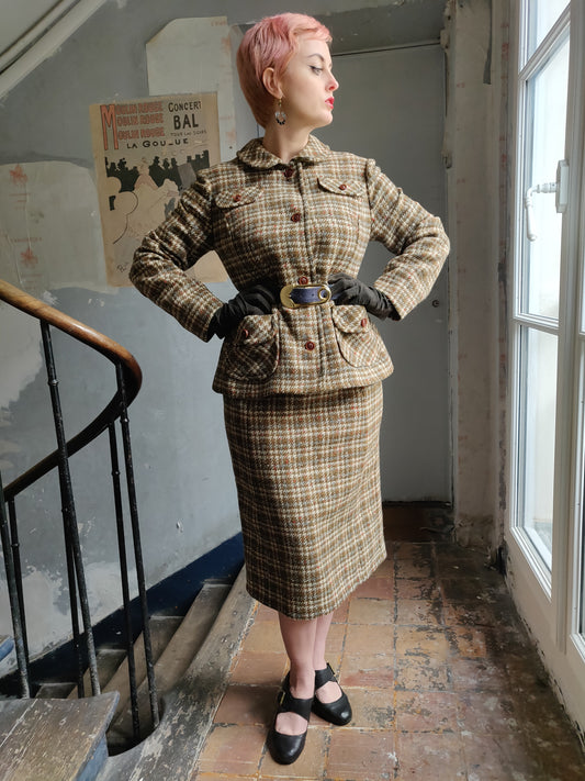 1940s/50s Pendleton Skirt Suit