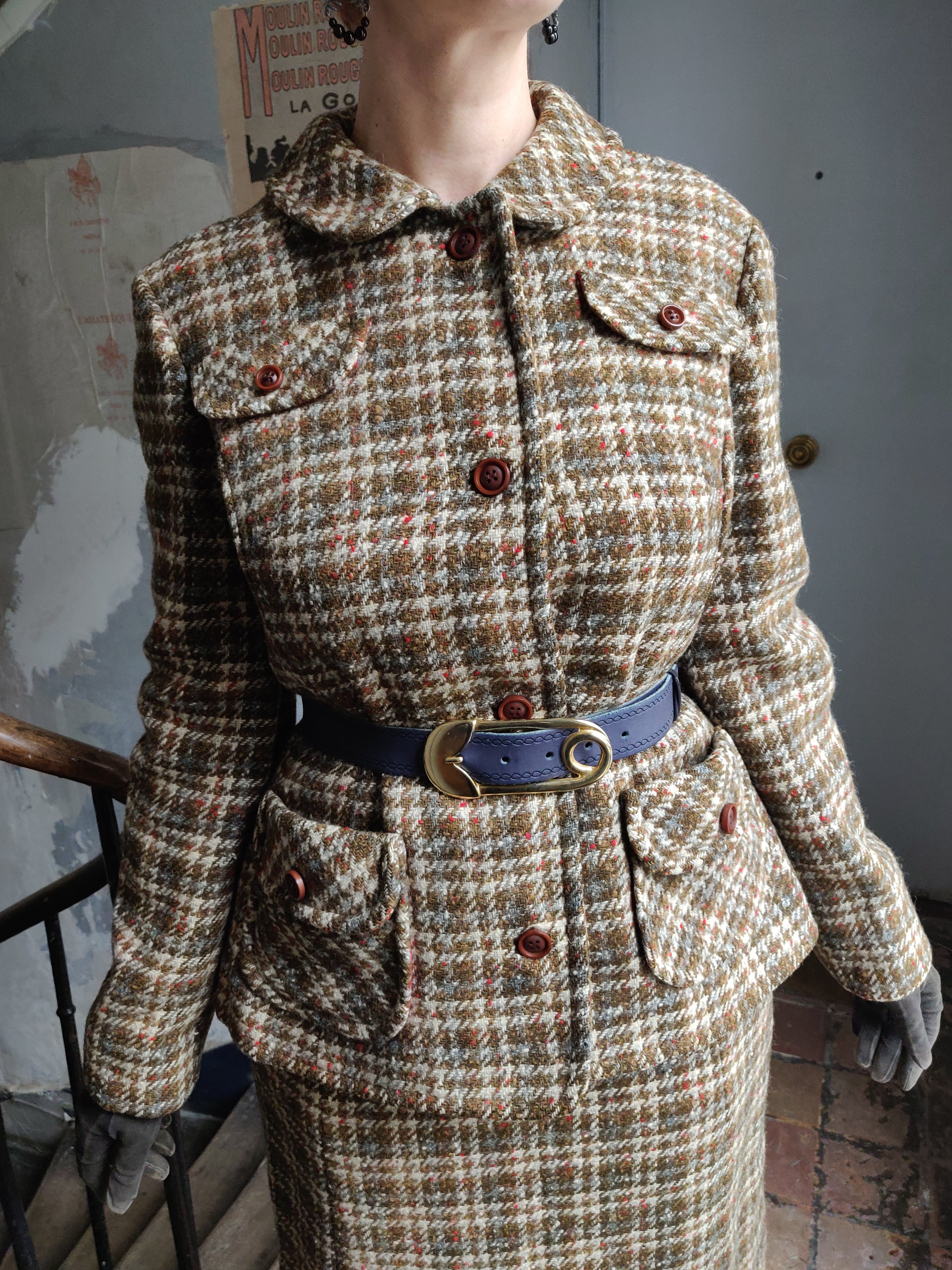 Vintage 50s hotsell Pendleton Plaid Skirt Suit