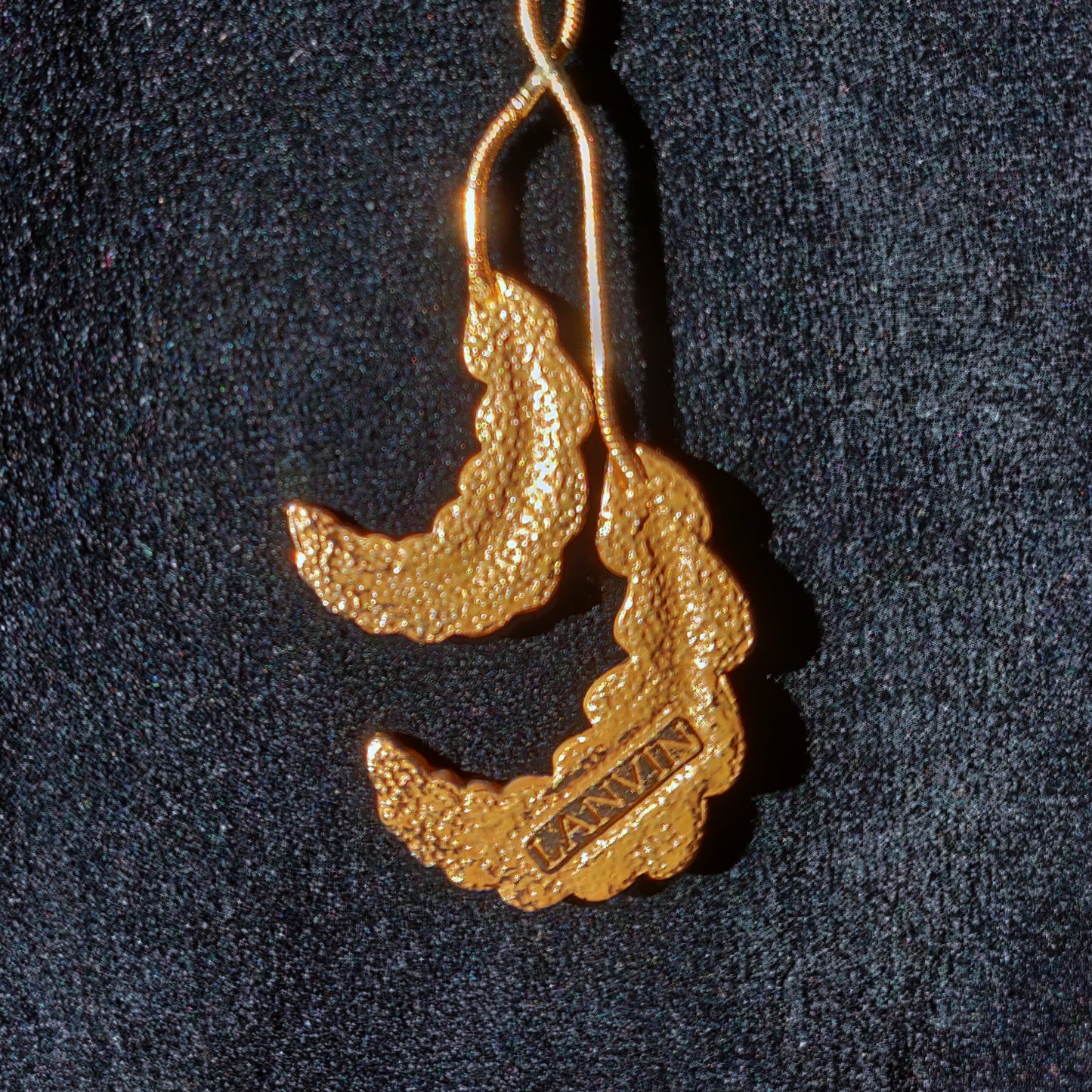 Lanvin Gold-tone Feathers Necklace