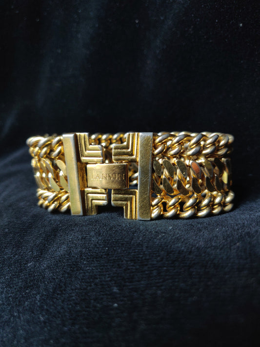 1970s/80s Lanvin Gold-tone Chain Bracelet
