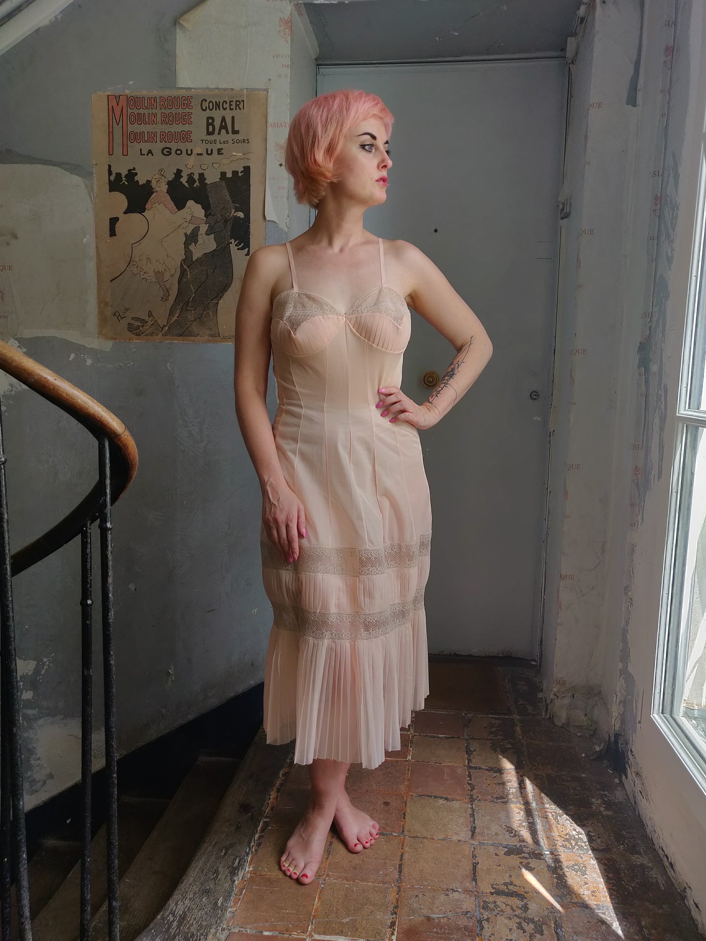 Deadstock 1950s Peachy Dream Slip