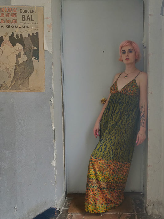 1970s Jean Varon Summer Dress