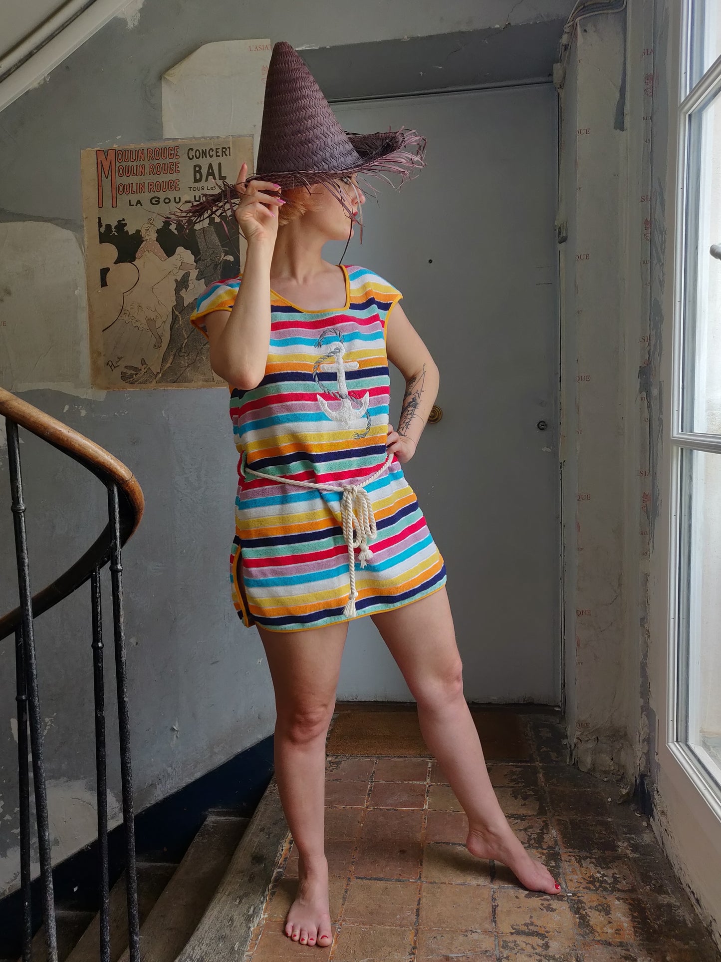 Adorable Rainbow Beach Cover Up