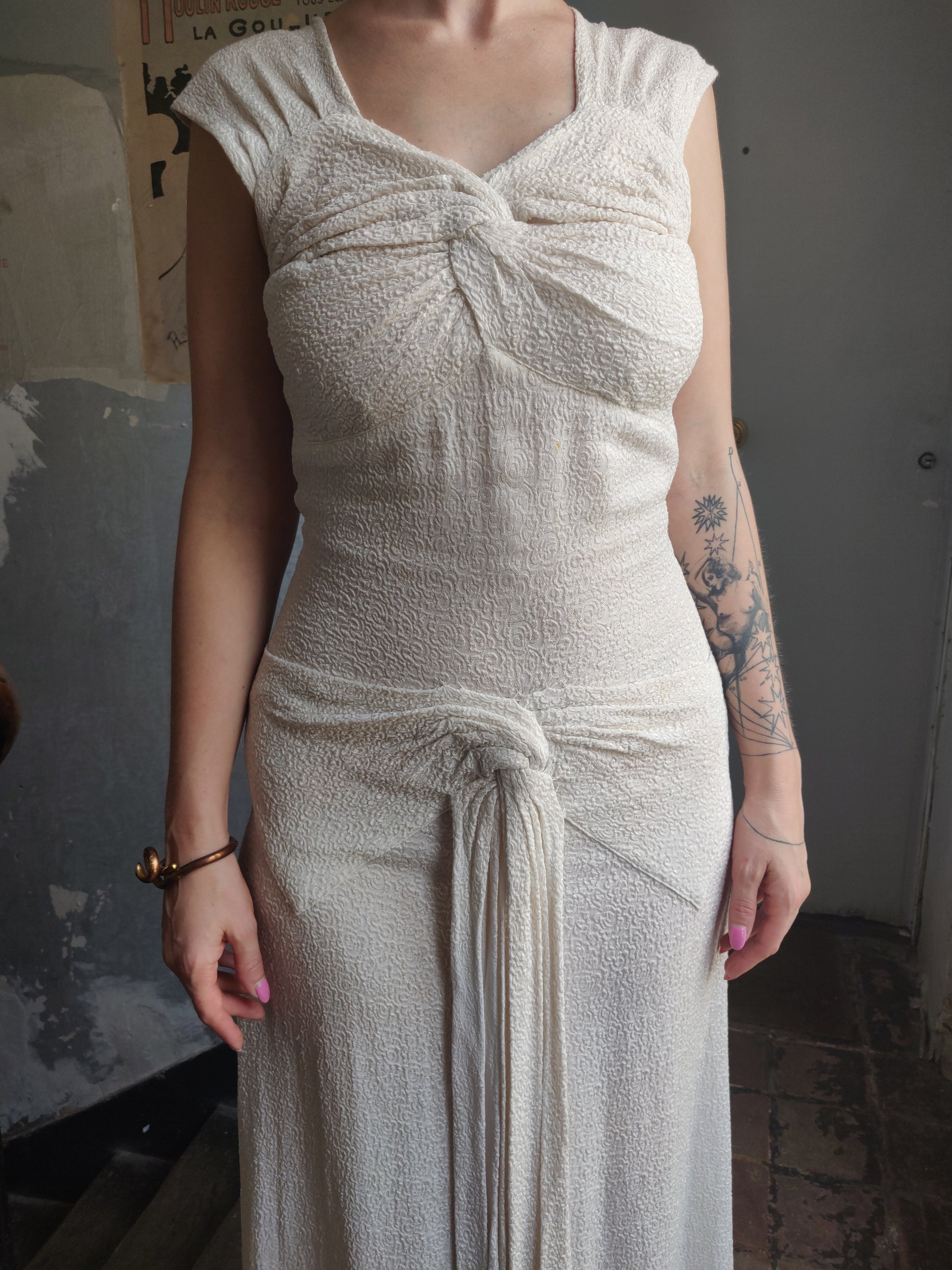 Circa 1929 Formal Art Deco Dress Moorchild Paris Vintage Circa 1929 Formal Art Deco Dress Moorchild Paris Vintage
