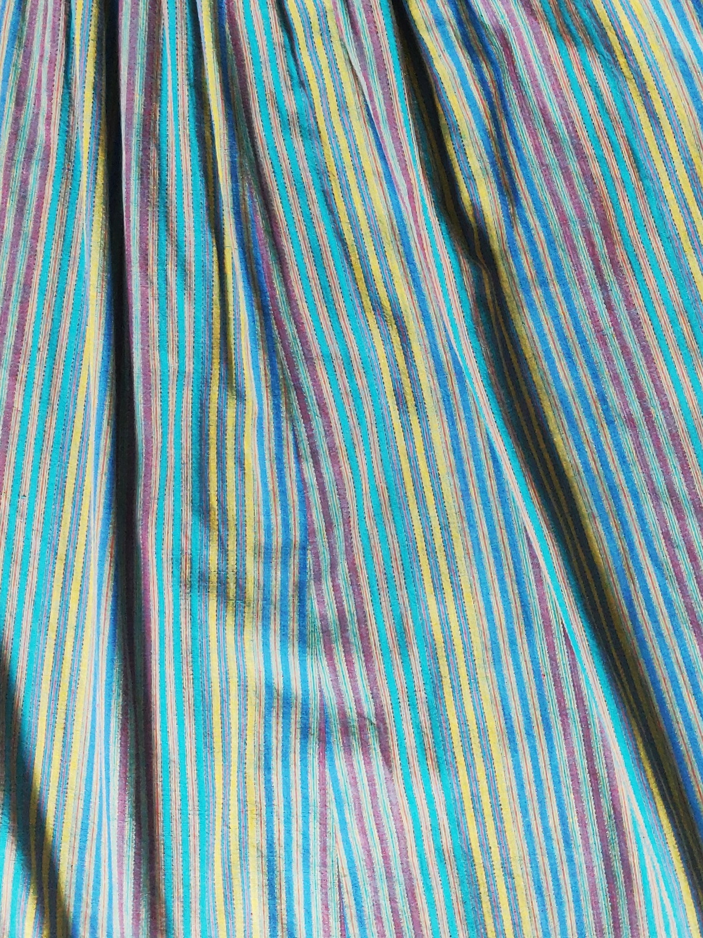 1970s Striped Lanvin Summer Dress with Pockets