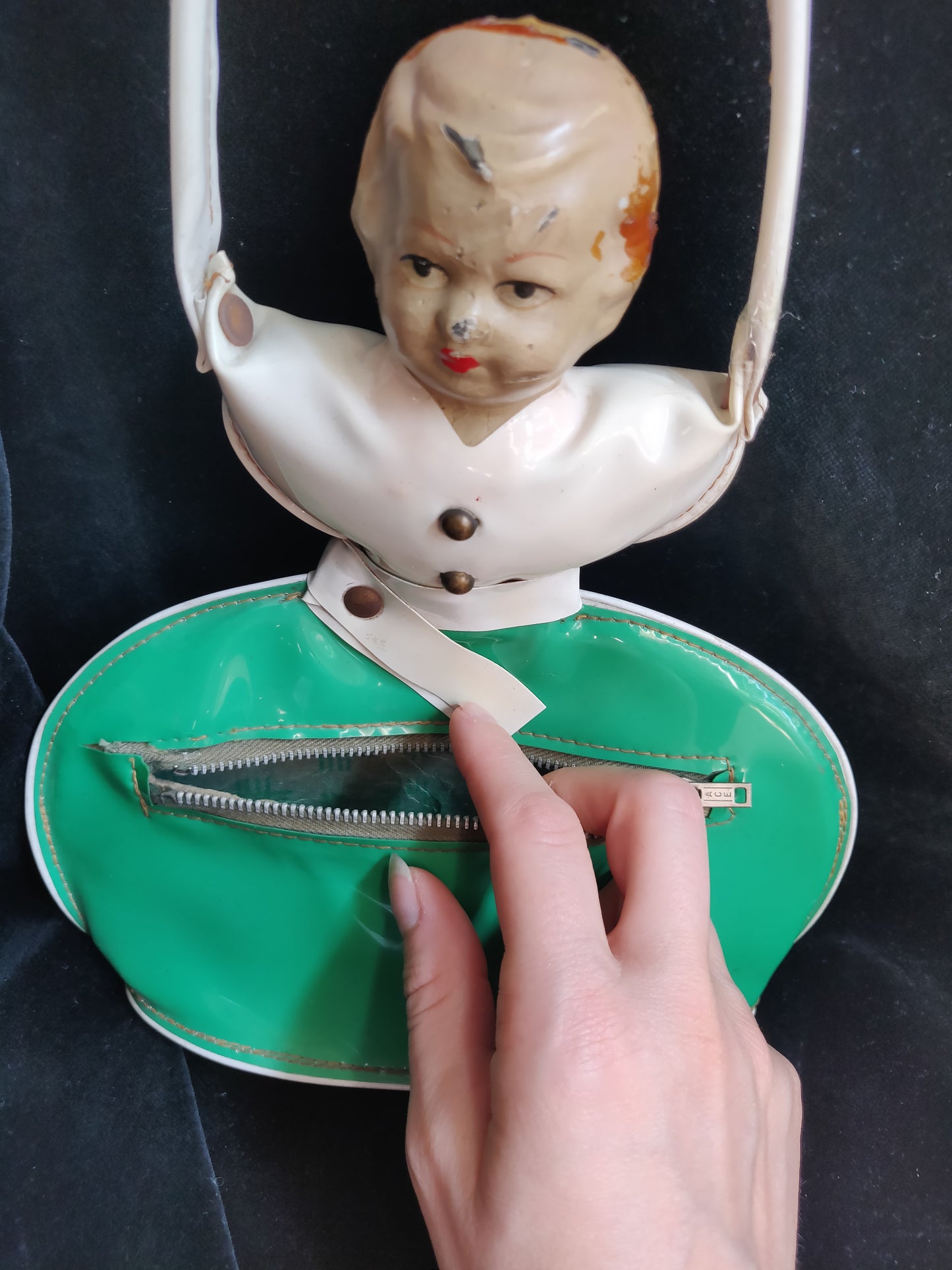 1930s/40s Unusual Vinyl Doll Purse