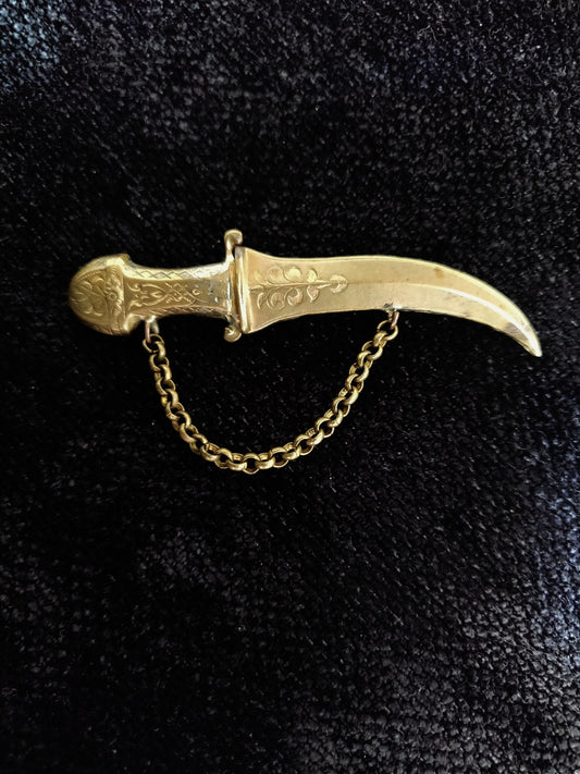 Removable Dagger Brooch