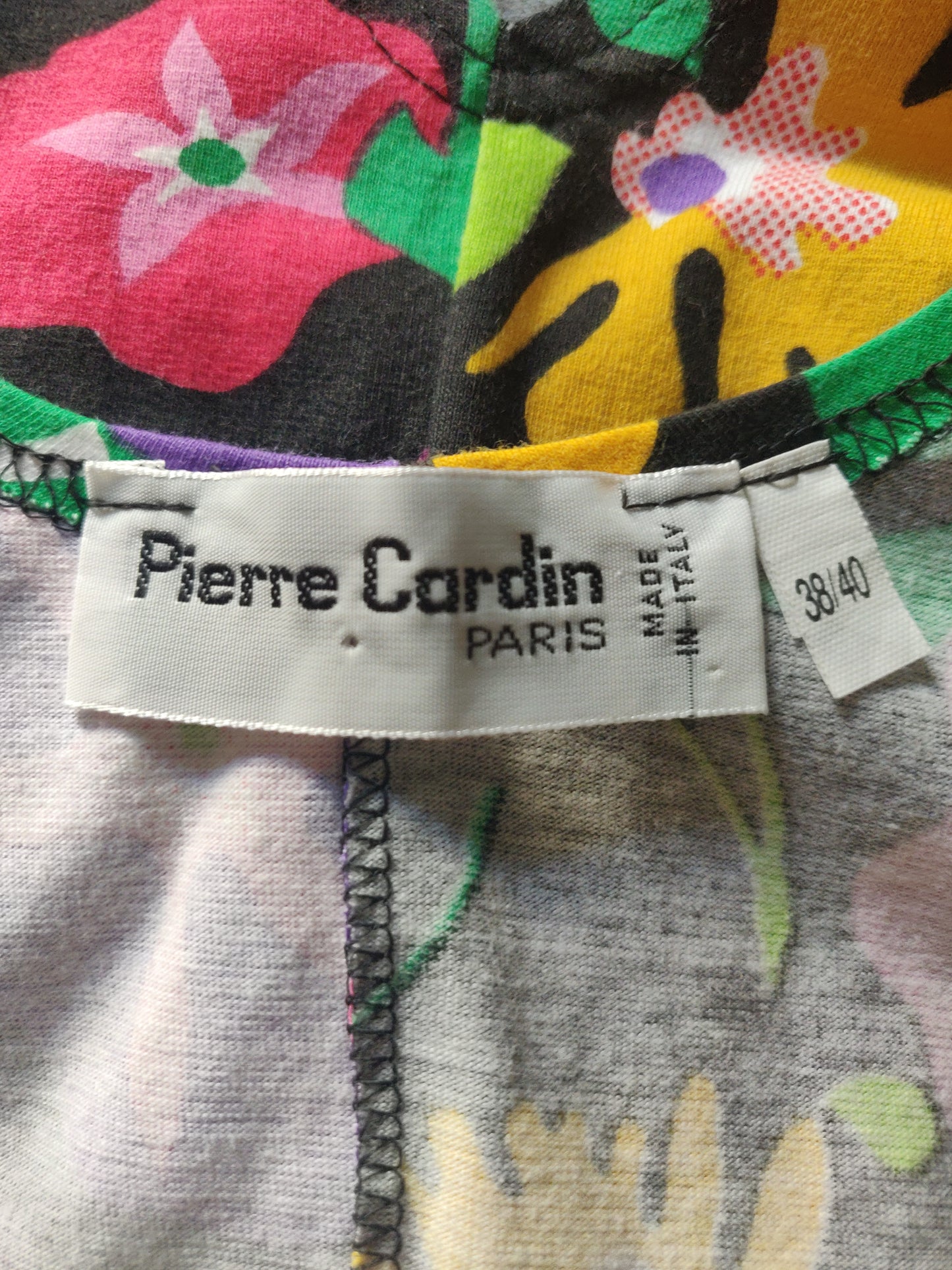 Pierre Cardin Black Fruity Floral Summer Dress