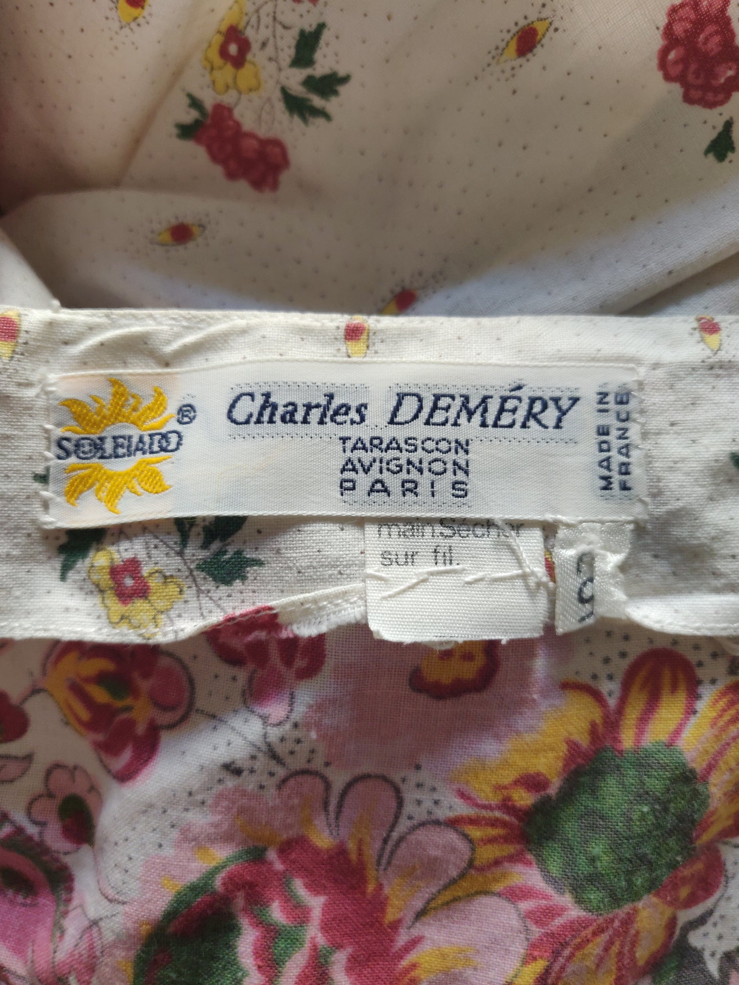 1970s Charles Deméry for Souleiado Summer Dress