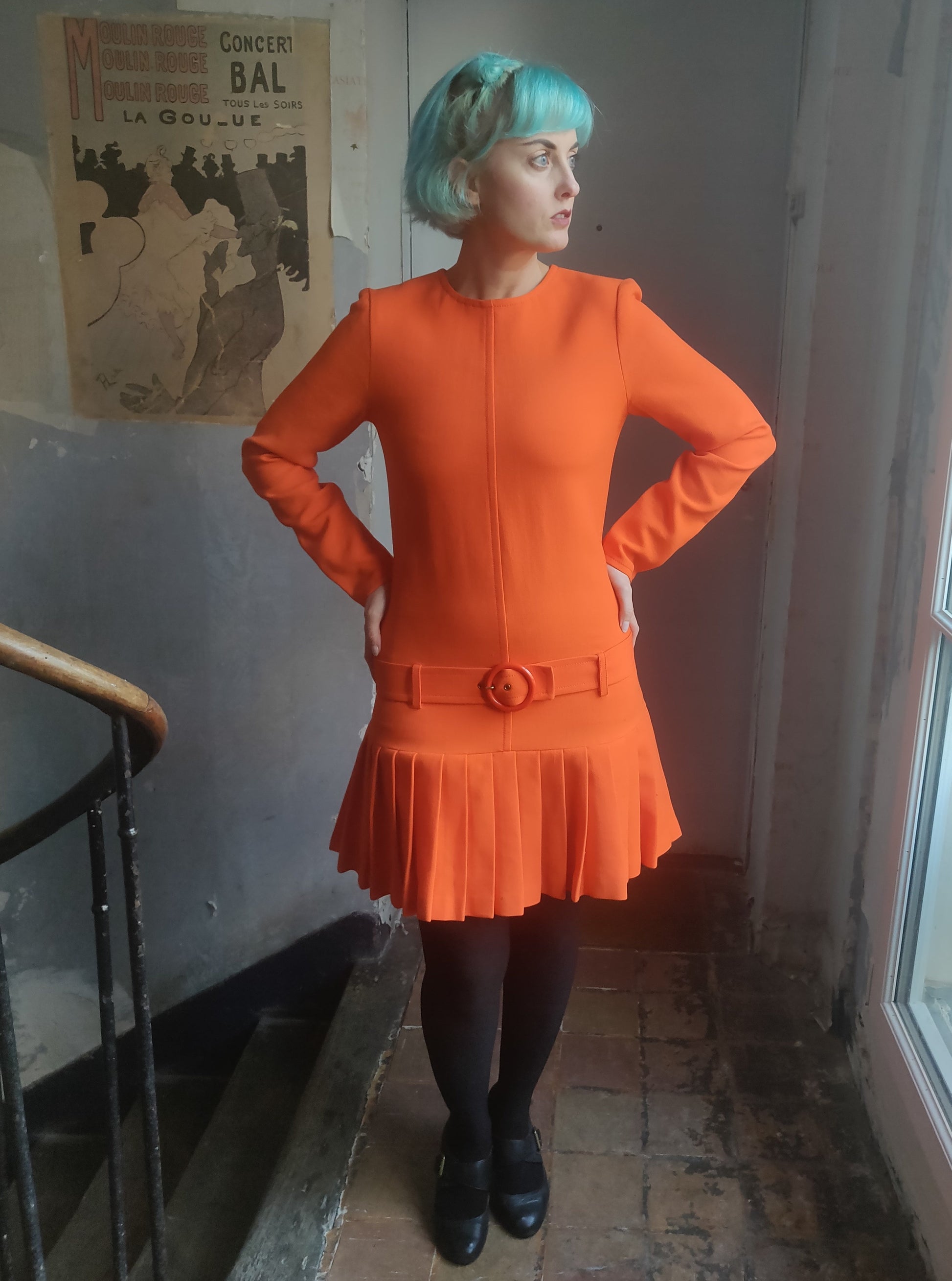 F/W 1997 Yves Saint Laurent Drop Waist Dress F/W 1997 Yves Saint Laurent Drop Waist Dress
