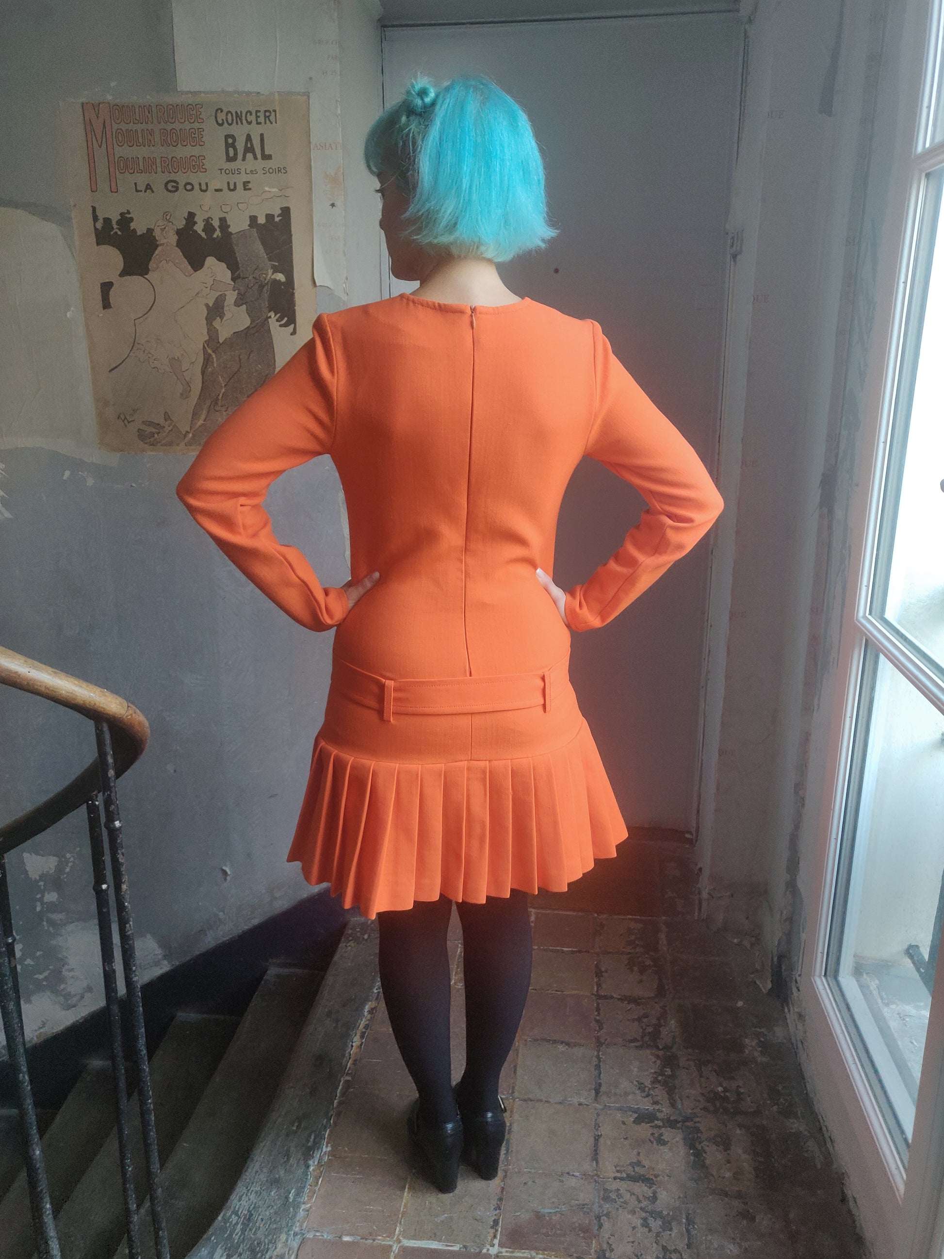 1960s Yves Saint Laurent Fabric Dress